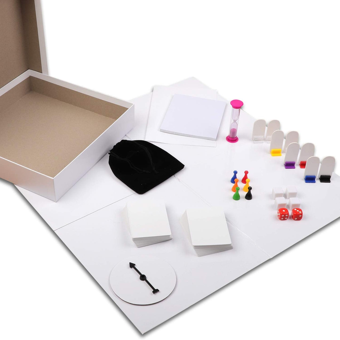 Madanar Blank Create Your Own Board Game Kit – 143-Piece DIY Set for Family & School Projects