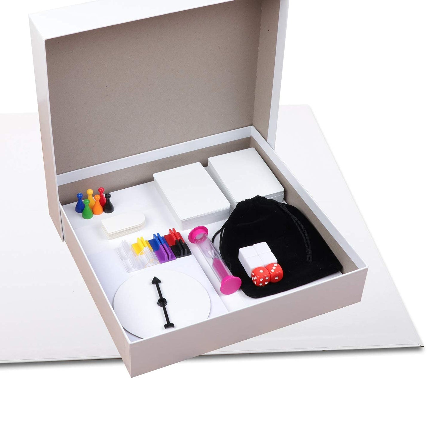 Madanar Blank Create Your Own Board Game Kit – 143-Piece DIY Set for Family & School Projects