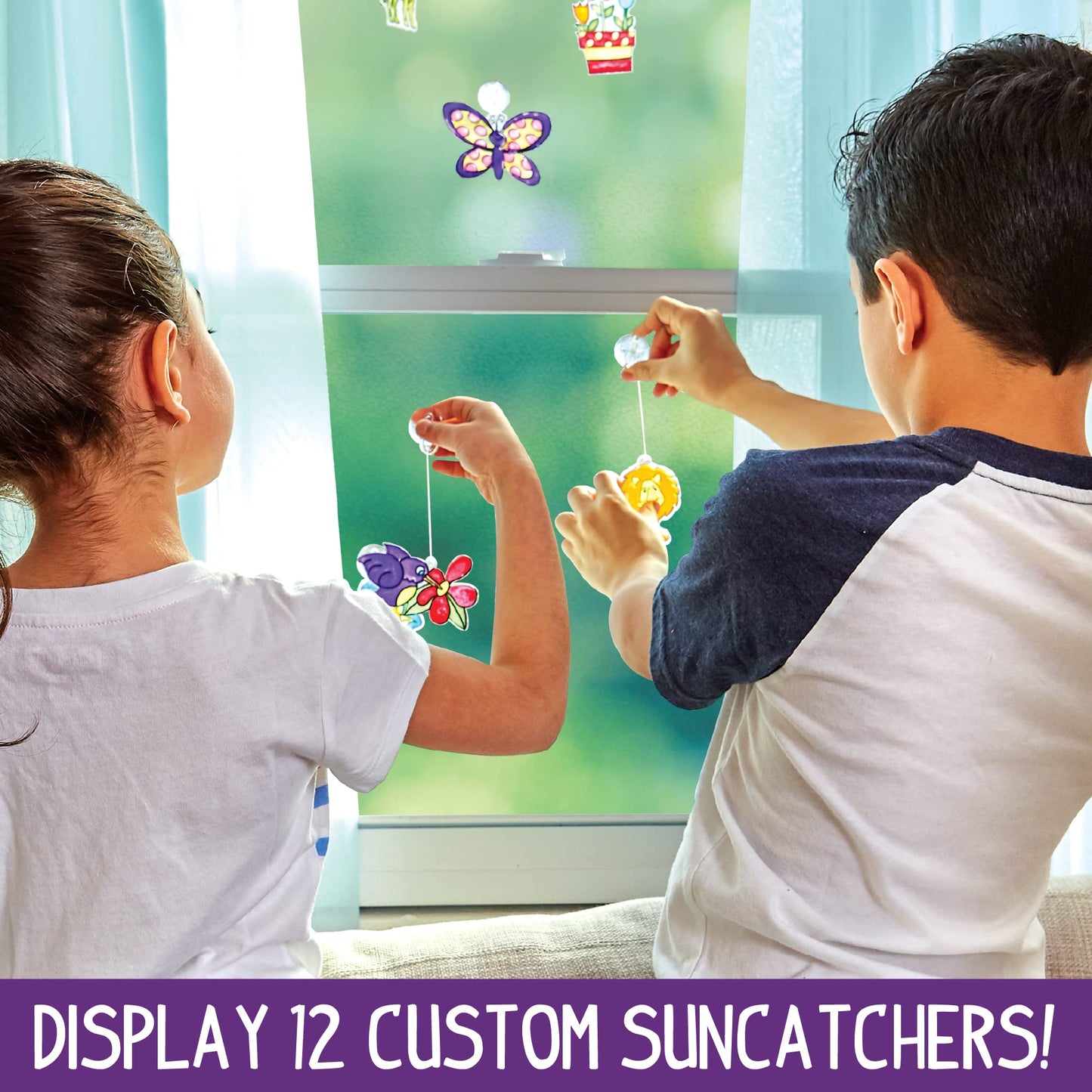 Made By Me Window Art Kit – Create Your Own Suncatchers for Kids