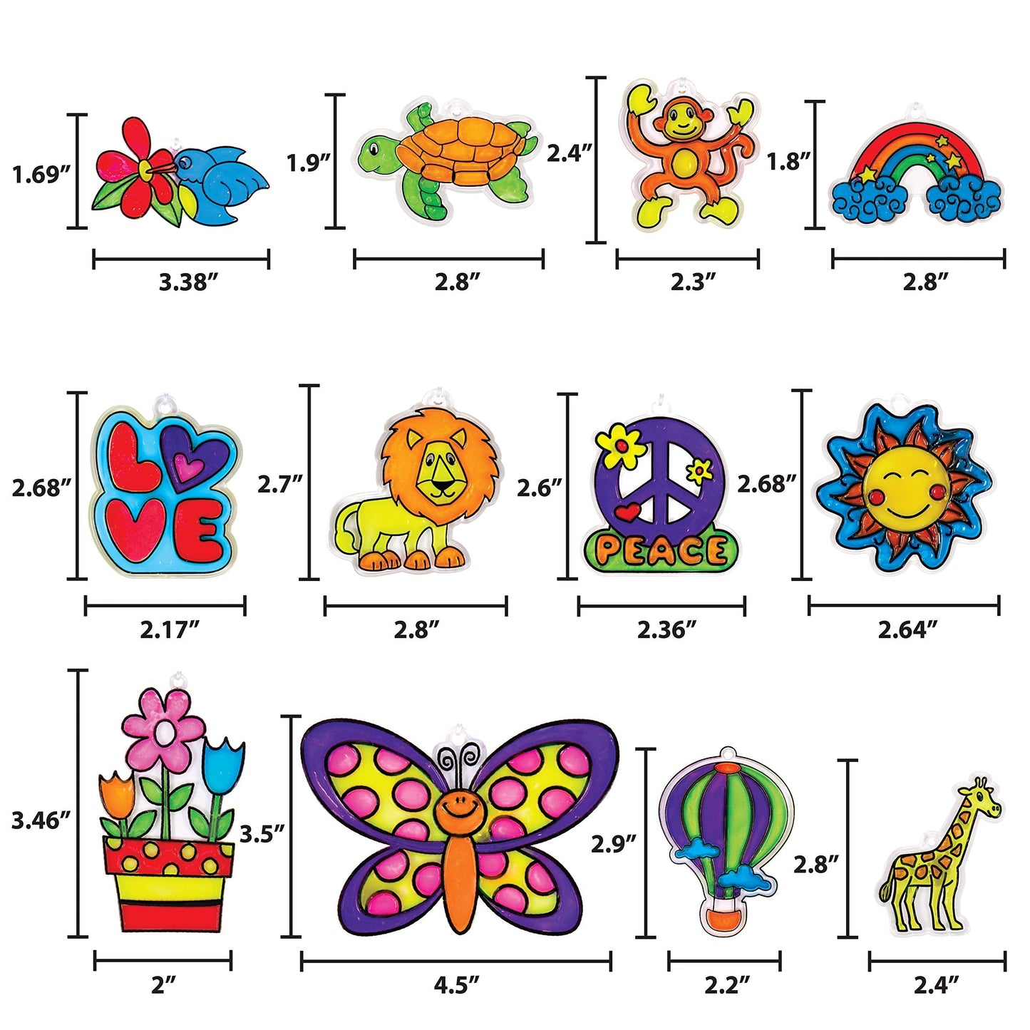 Made By Me Window Art Kit – Create Your Own Suncatchers for Kids
