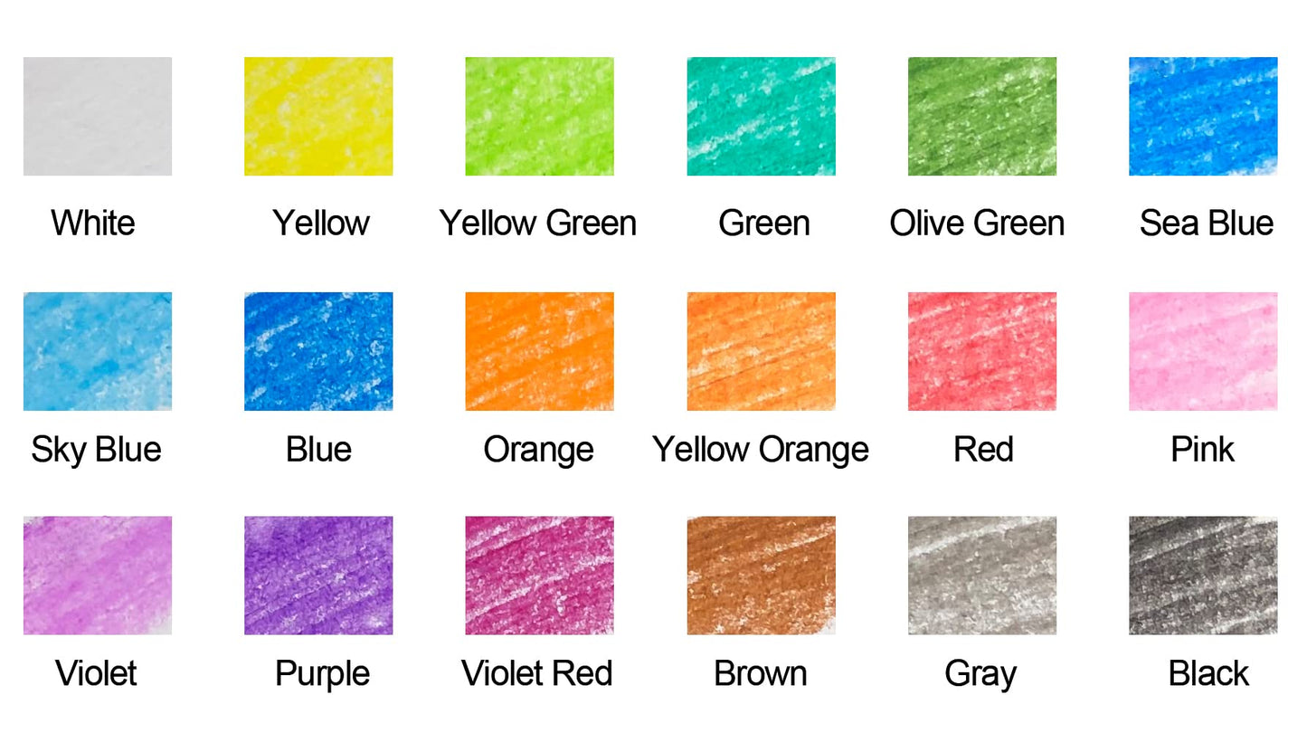 Madisi Crayon Bulk Pack – 900 Crayons, 18 Colors, Classroom-Ready