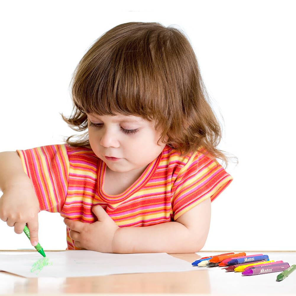 Madisi Crayon Bulk Pack – 900 Crayons, 18 Colors, Classroom-Ready