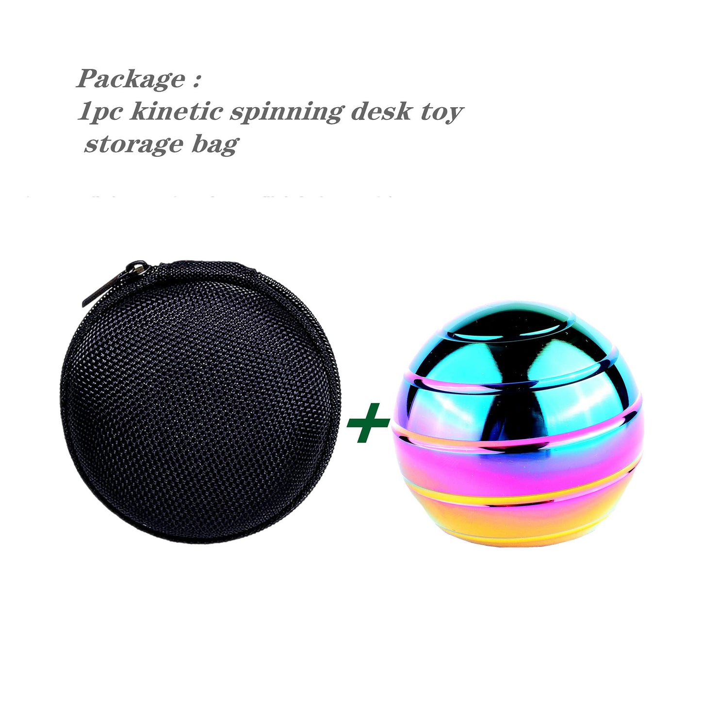 MADNIU Kinetic Desk Toy – Full Body Optical Illusion Spinner Ball