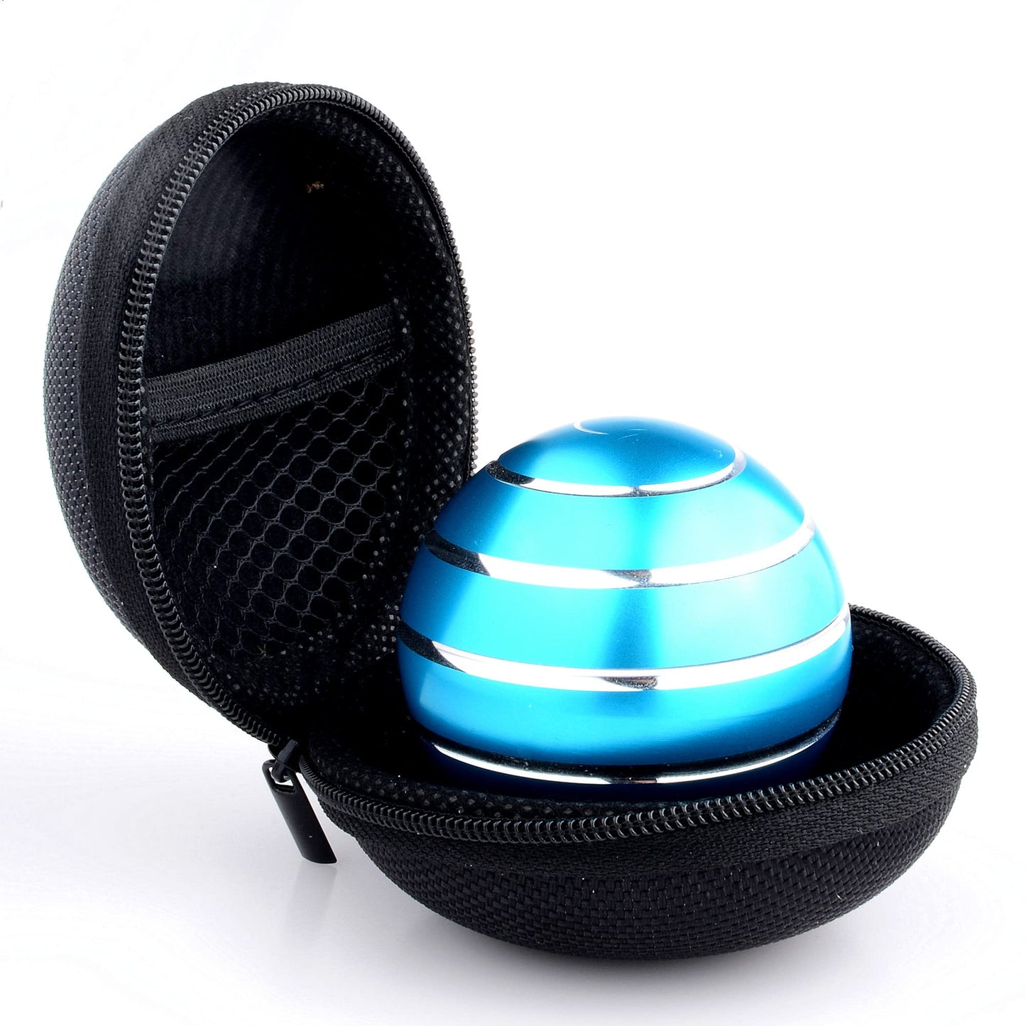 MADNIU Kinetic Desk Toy — Full Body Optical Illusion Spinner Ball with Long Spin Time & Storage Bag