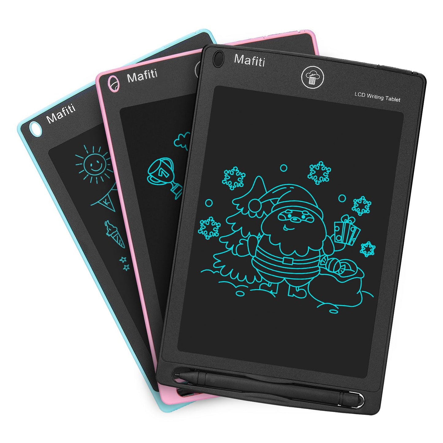 Mafiti 3 Pack LCD Writing Tablet 8.5-Inch - Kids Doodle Board, Portable Ewriter Gift Set