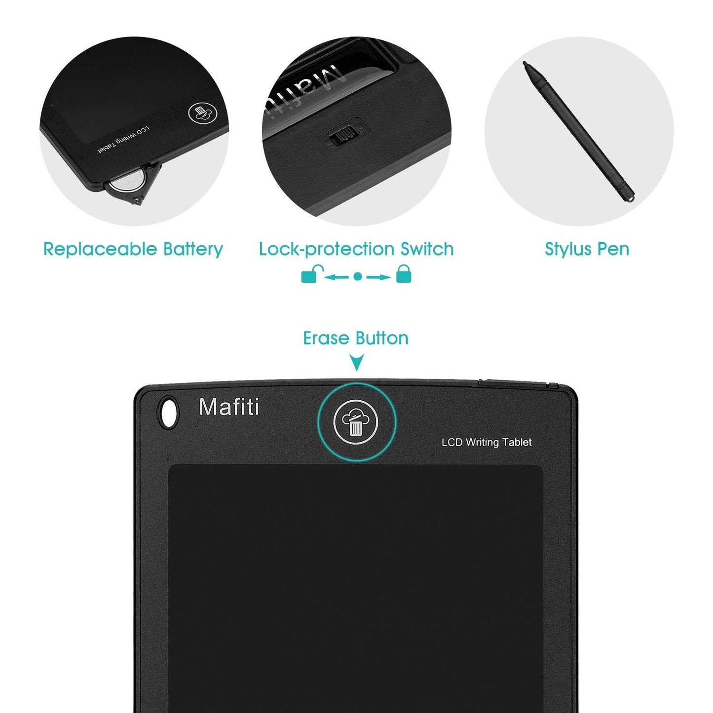 MAFITI LCD Writing Tablet 8.5-Inch | Portable Doodle Pad for Kids & Office