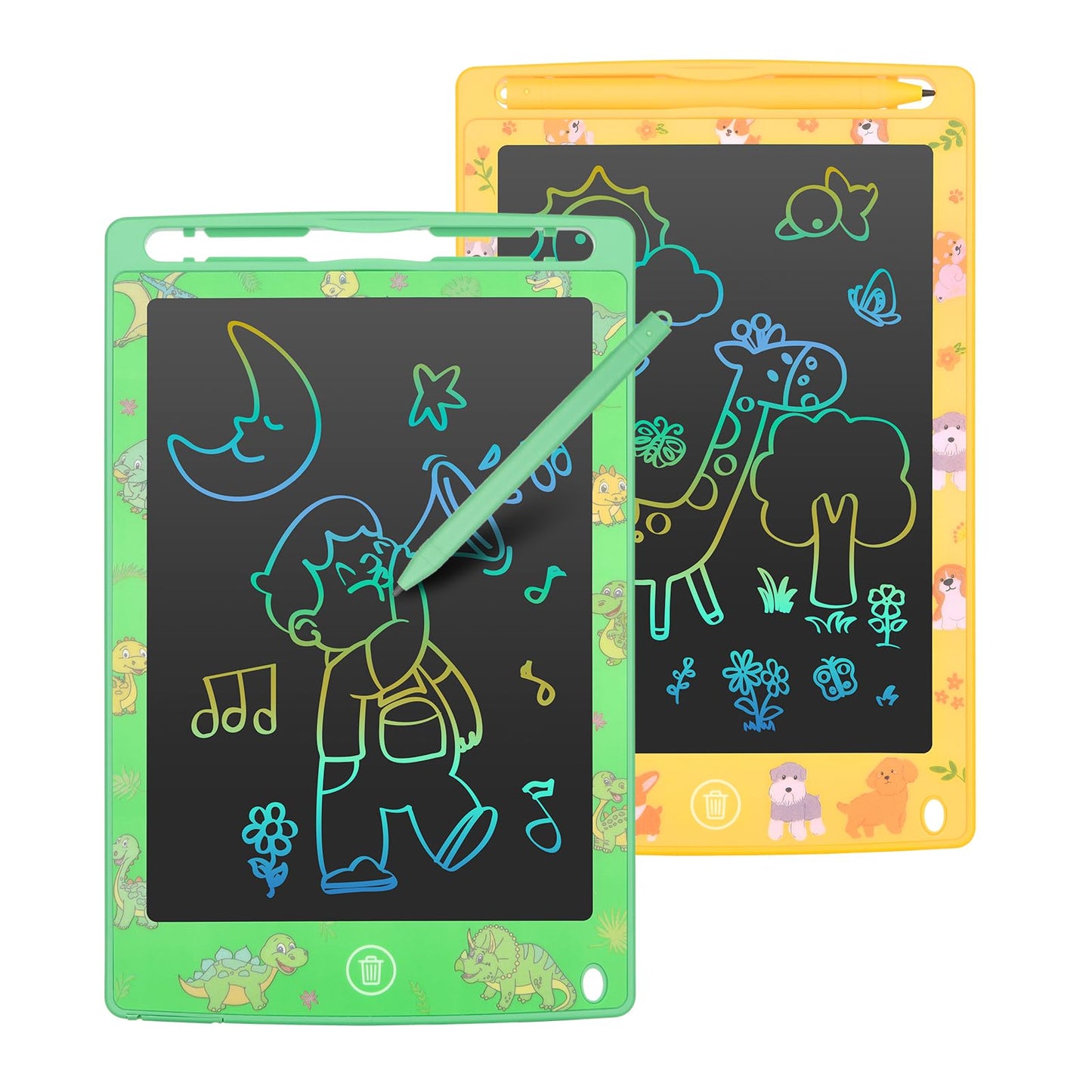 mafiti LCD Writing Tablet 8.5 Inch - 2 Pack Colorful Doodle Pads for Kids