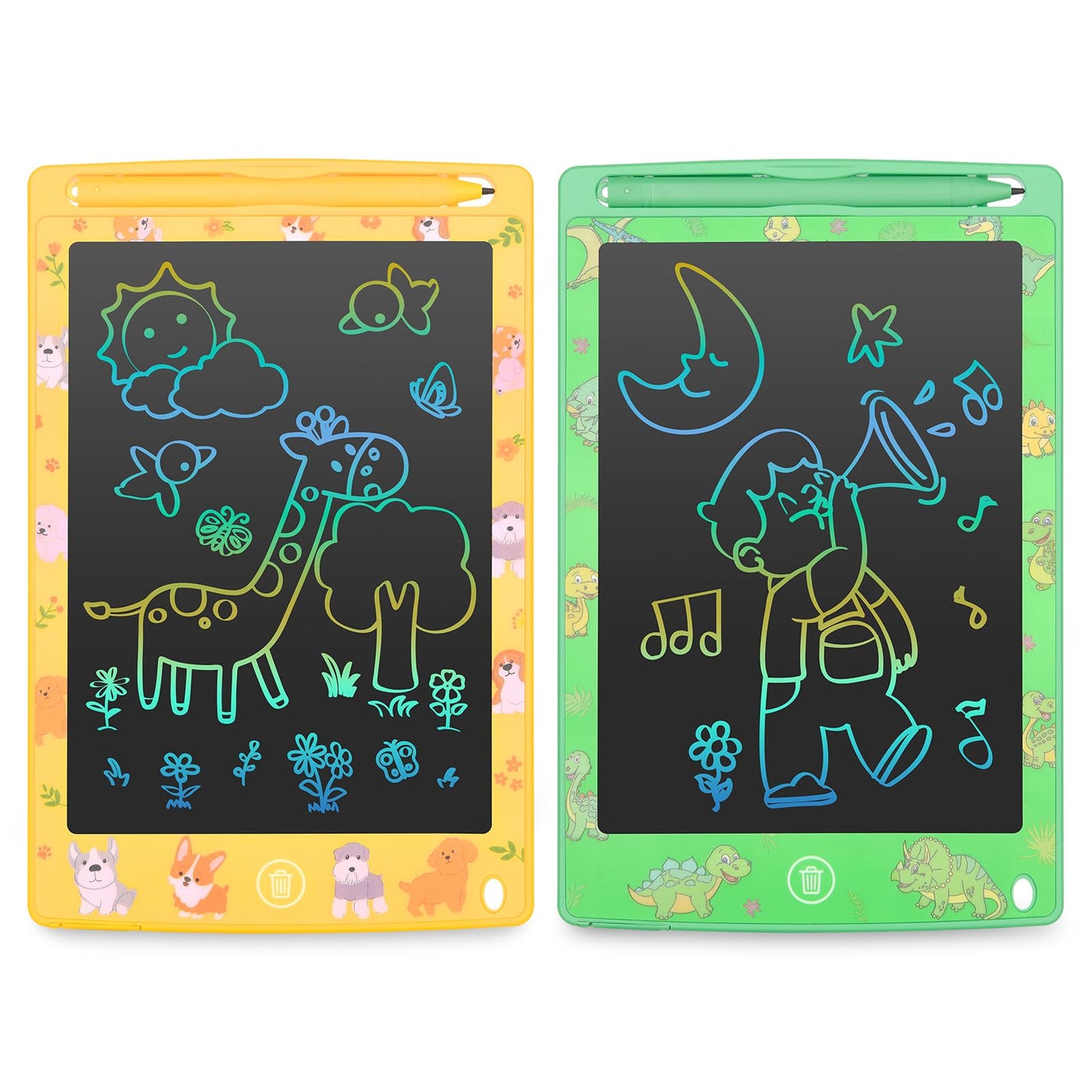 mafiti LCD Writing Tablet 8.5 Inch - 2 Pack Colorful Doodle Pads for Kids