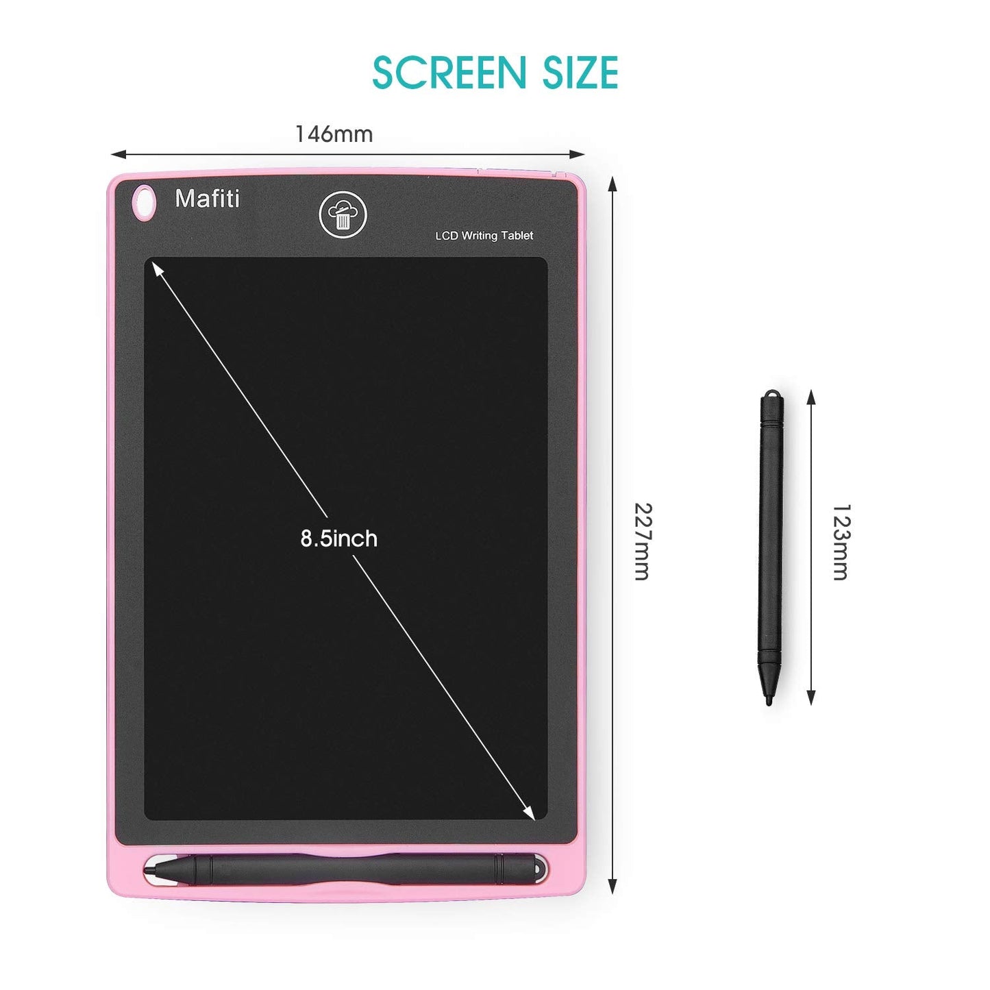 Mafiti 3 Pack LCD Writing Tablet 8.5-Inch - Kids Doodle Board, Portable Ewriter Gift Set