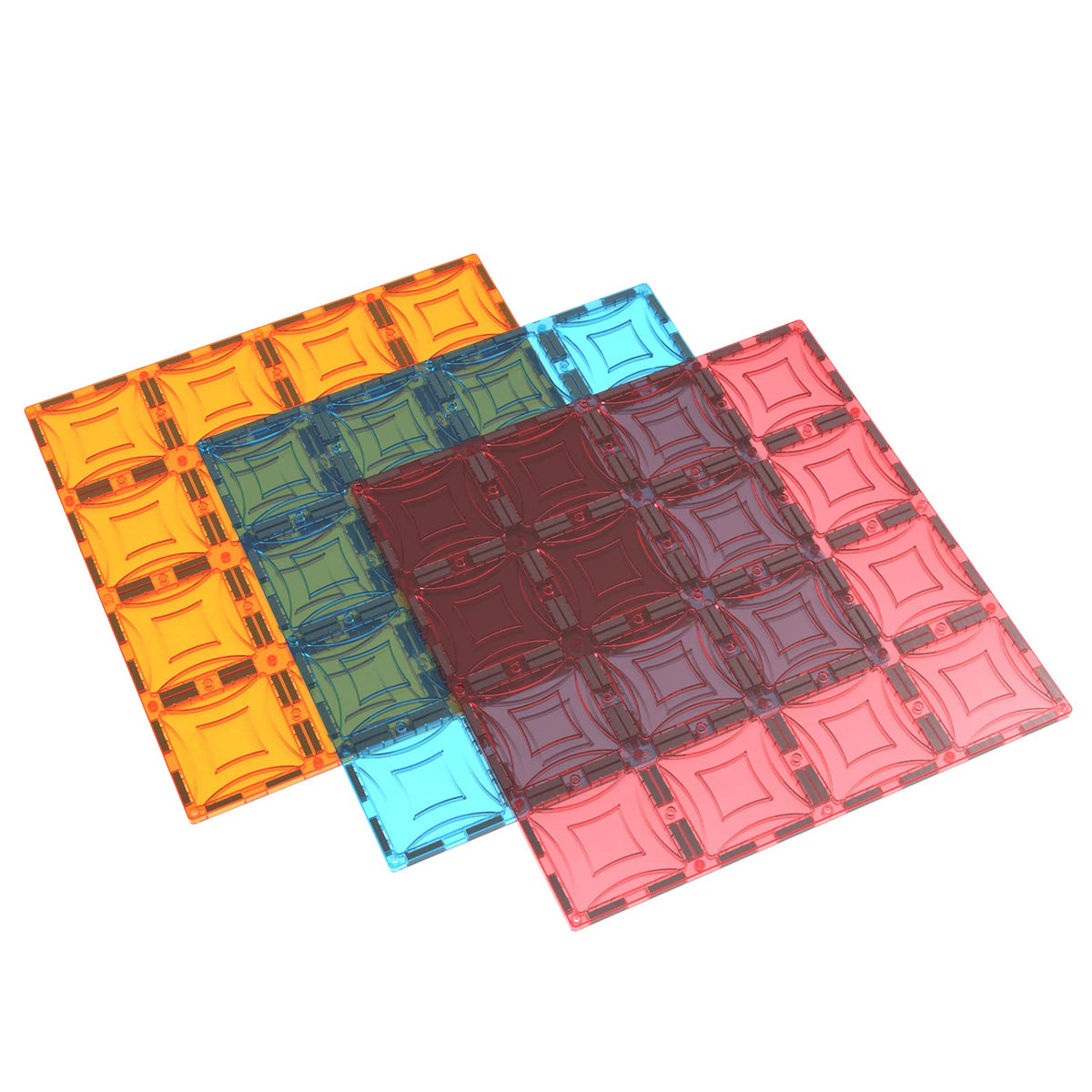 Mag Genius Stabilizer Plate Set – 12x12 Inch Magnet Tiles, 3 Stabilizer Plates, 144 Magnets, Compatible with Any Brand