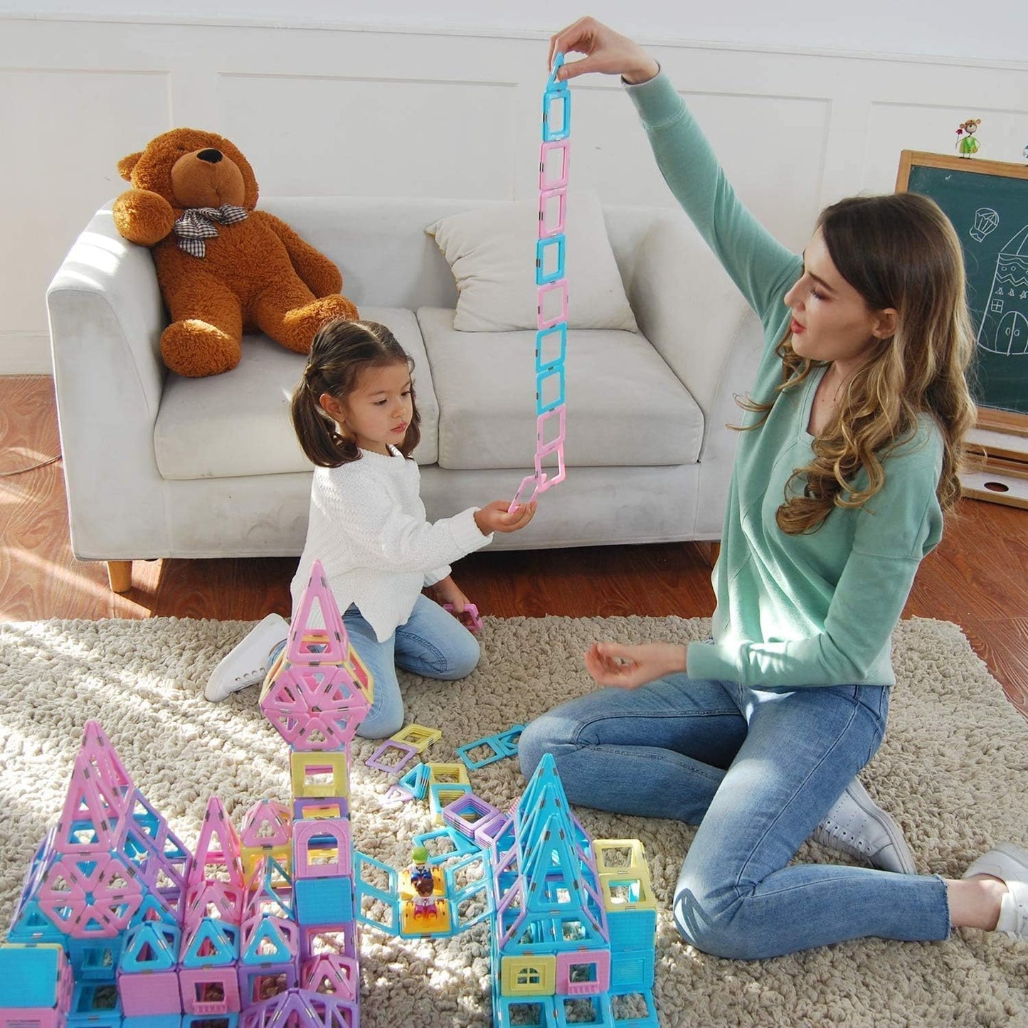 MAGBLOCK Magnetic Building Tiles Set — 103-Piece STEM Toy for Kids Aged 3–8+