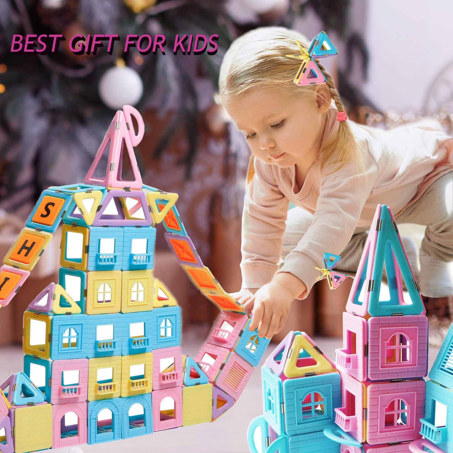 MAGBLOCK Magnetic Building Tiles Set — 103-Piece STEM Toy for Kids Aged 3–8+
