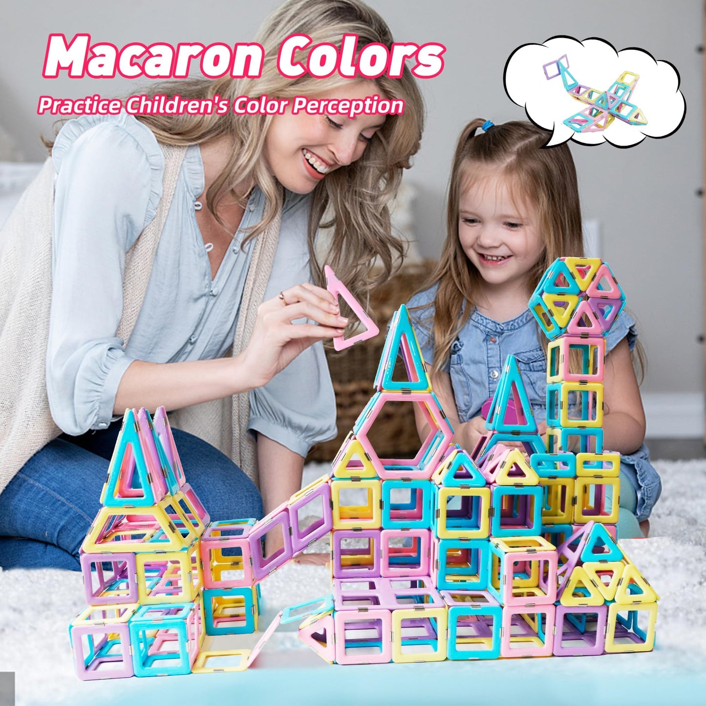 MAGBLOCK Magnetic Building Tiles Set — 103-Piece STEM Toy for Kids Aged 3–8+