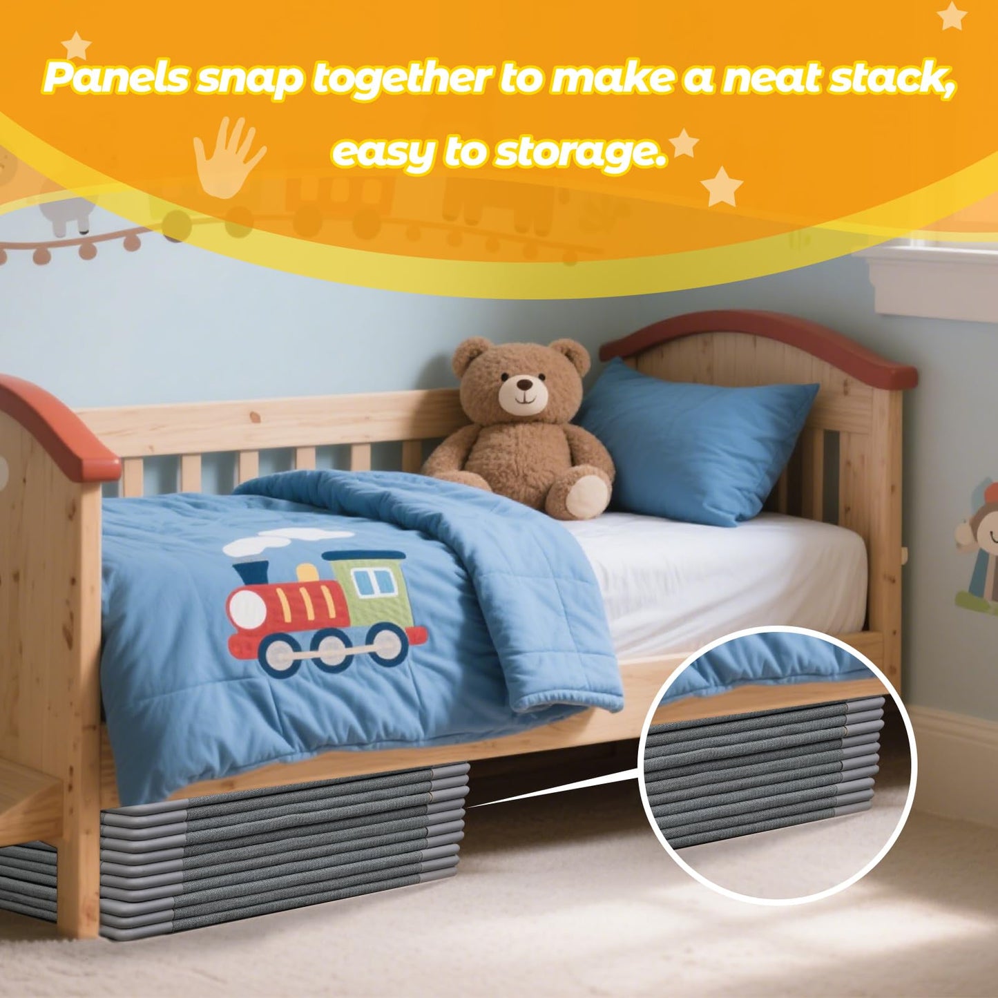 MageForts Magnetic Fort Building Panels – 16 Premium Felt Panels with Alphabet, Numbers & Animal Stickers