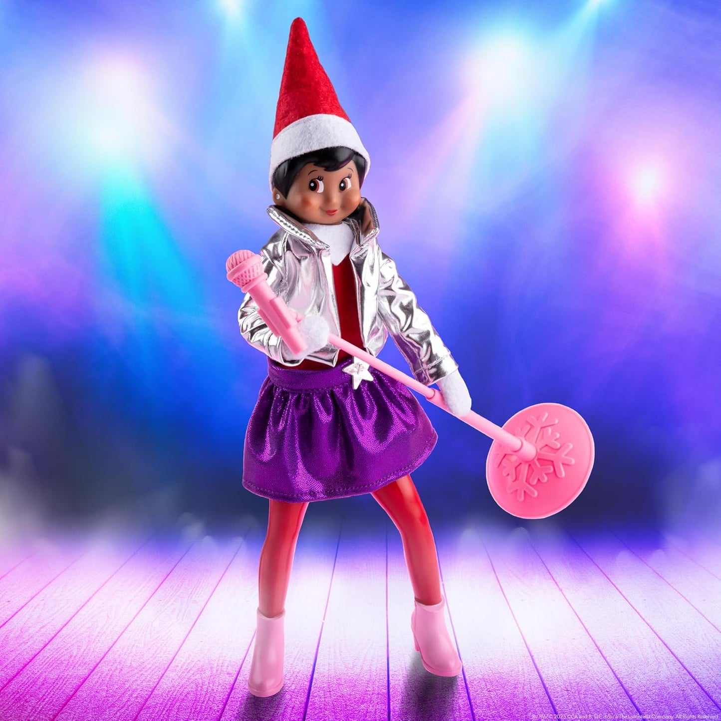 The Elf on the Shelf Blue-Eyed Girl Scout Elf with MagiFreez Pop Star Glam Jacket, Skirt & Accessories