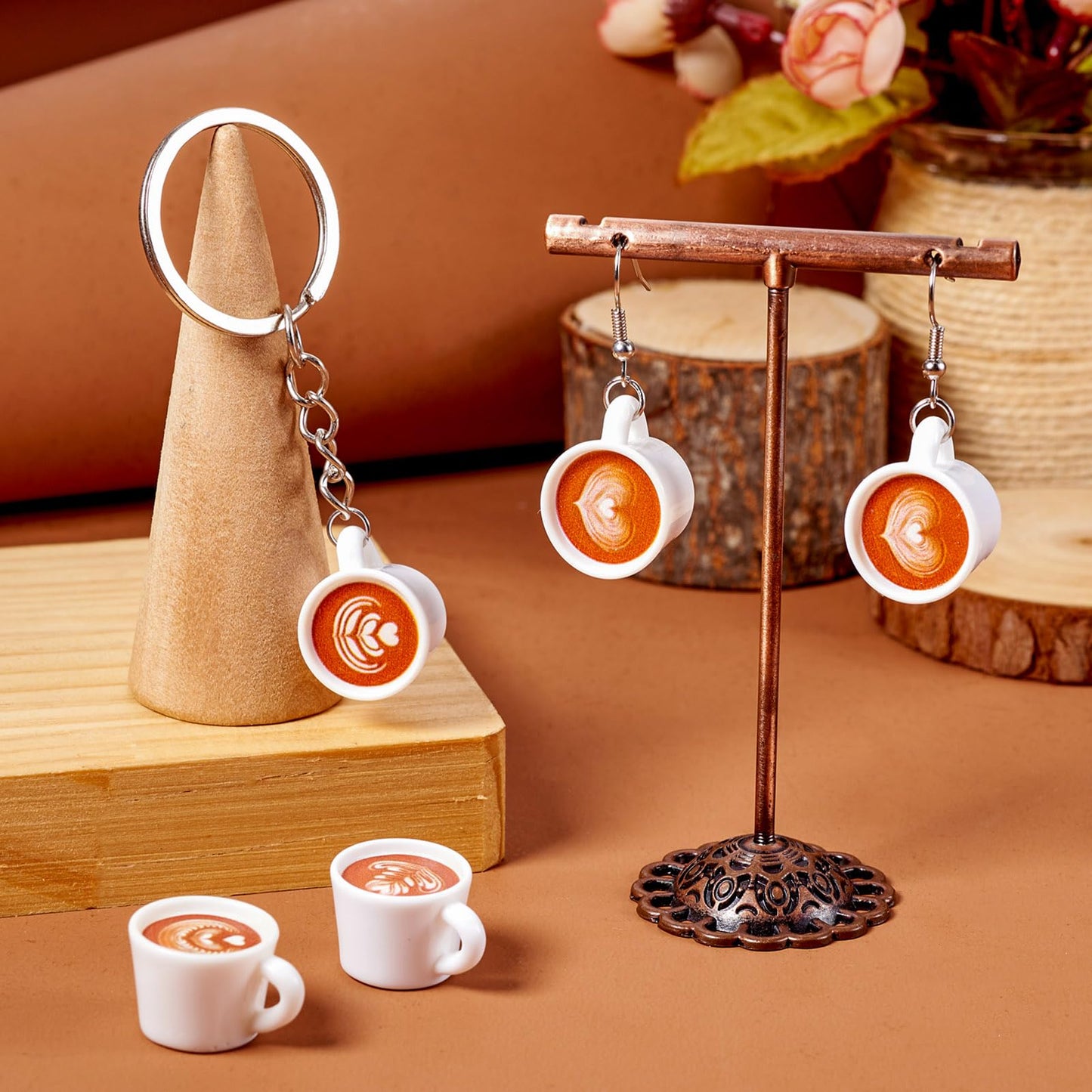 Magibeads 20Pcs Mini Resin Coffee Cups – Cute Dollhouse Kitchen Charms for Crafts