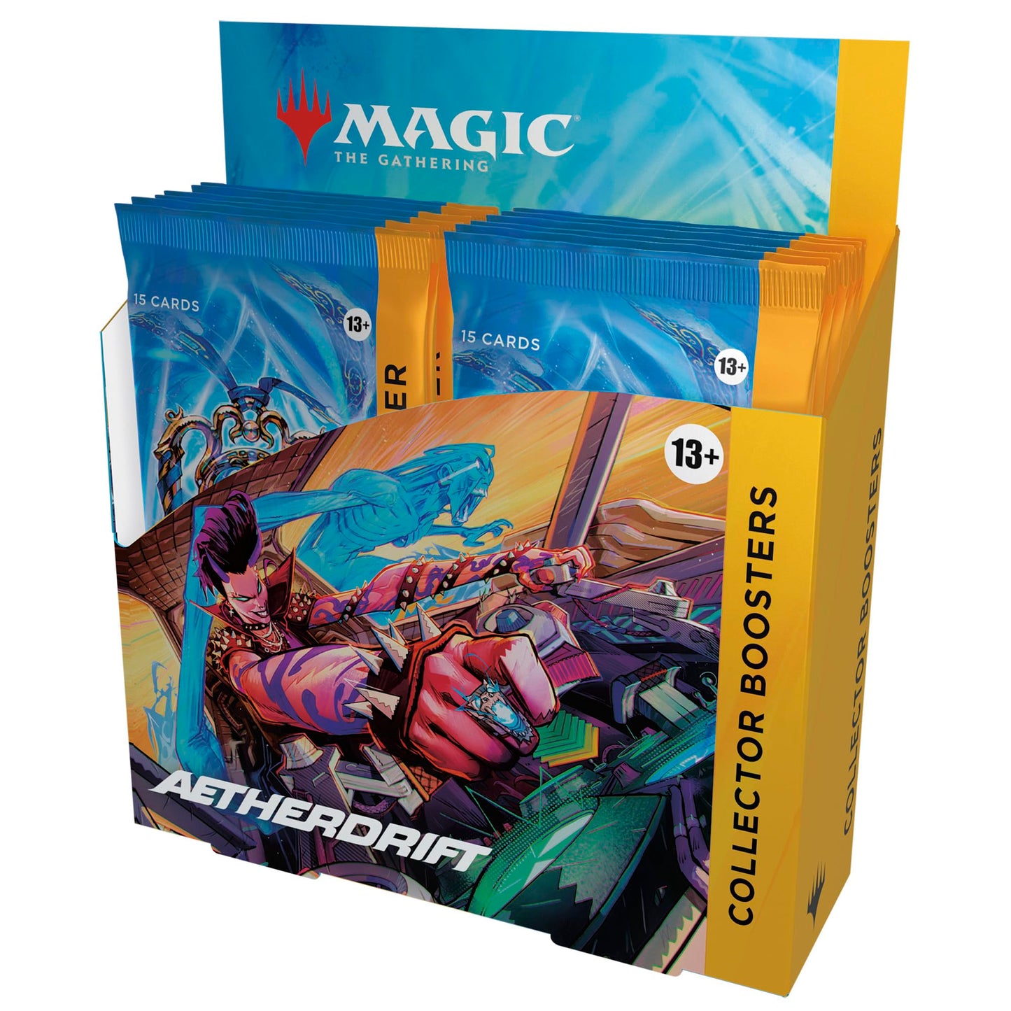 Magic: The Gathering Aetherdrift Collector Booster Box – 12 Boosters + 2-Card Box Topper