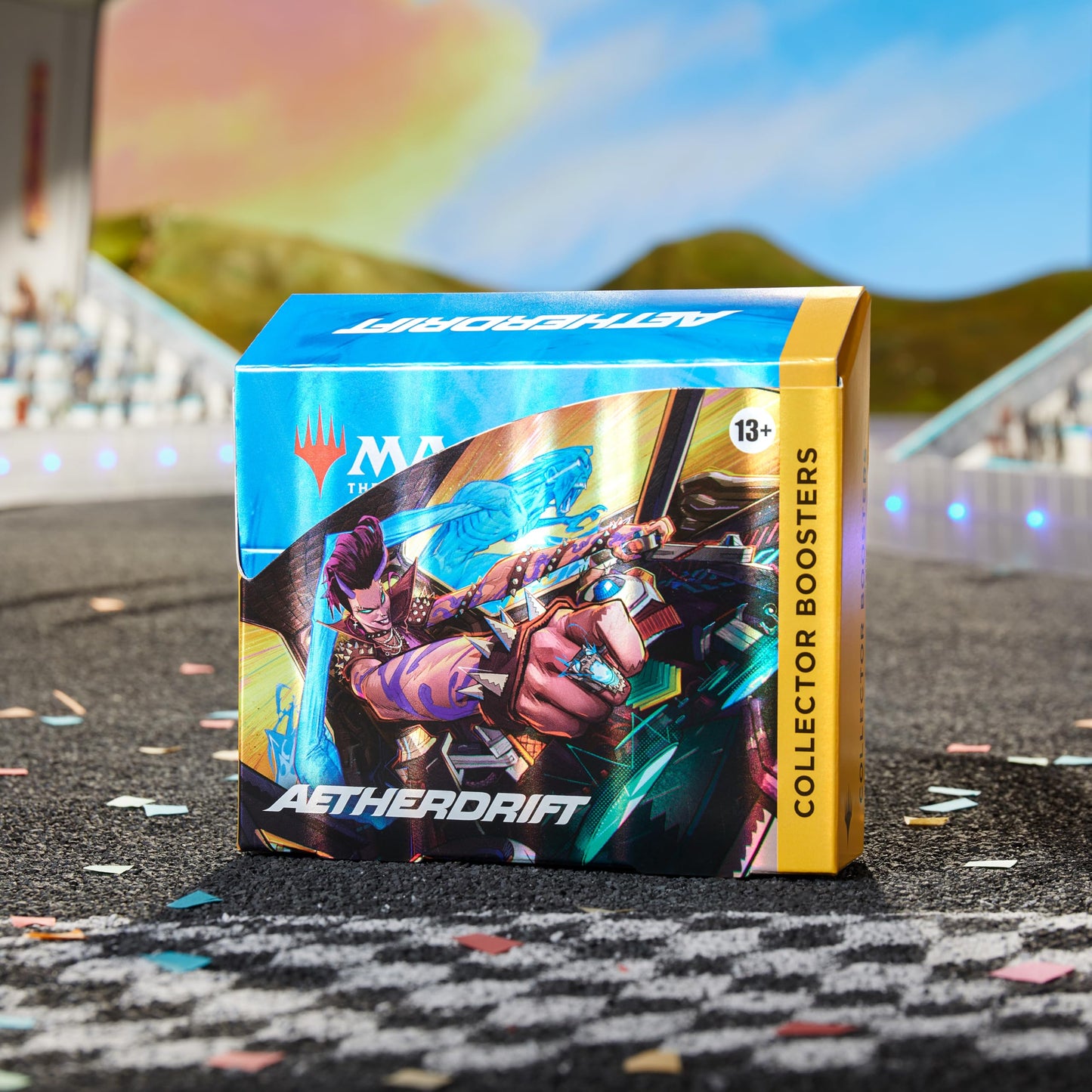 Magic: The Gathering Aetherdrift Collector Booster Box – 12 Boosters + 2-Card Box Topper