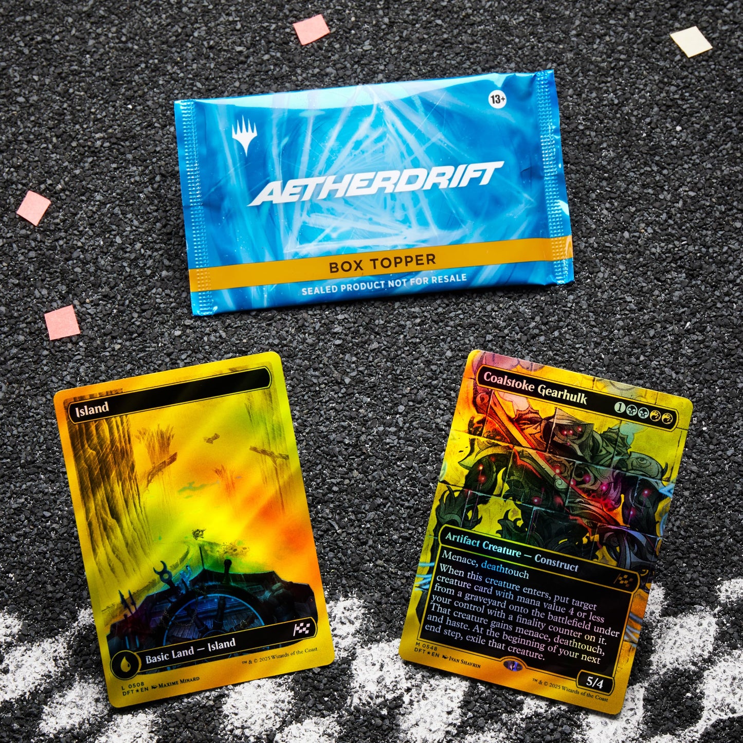 Magic: The Gathering Aetherdrift Collector Booster Box – 12 Boosters + 2-Card Box Topper