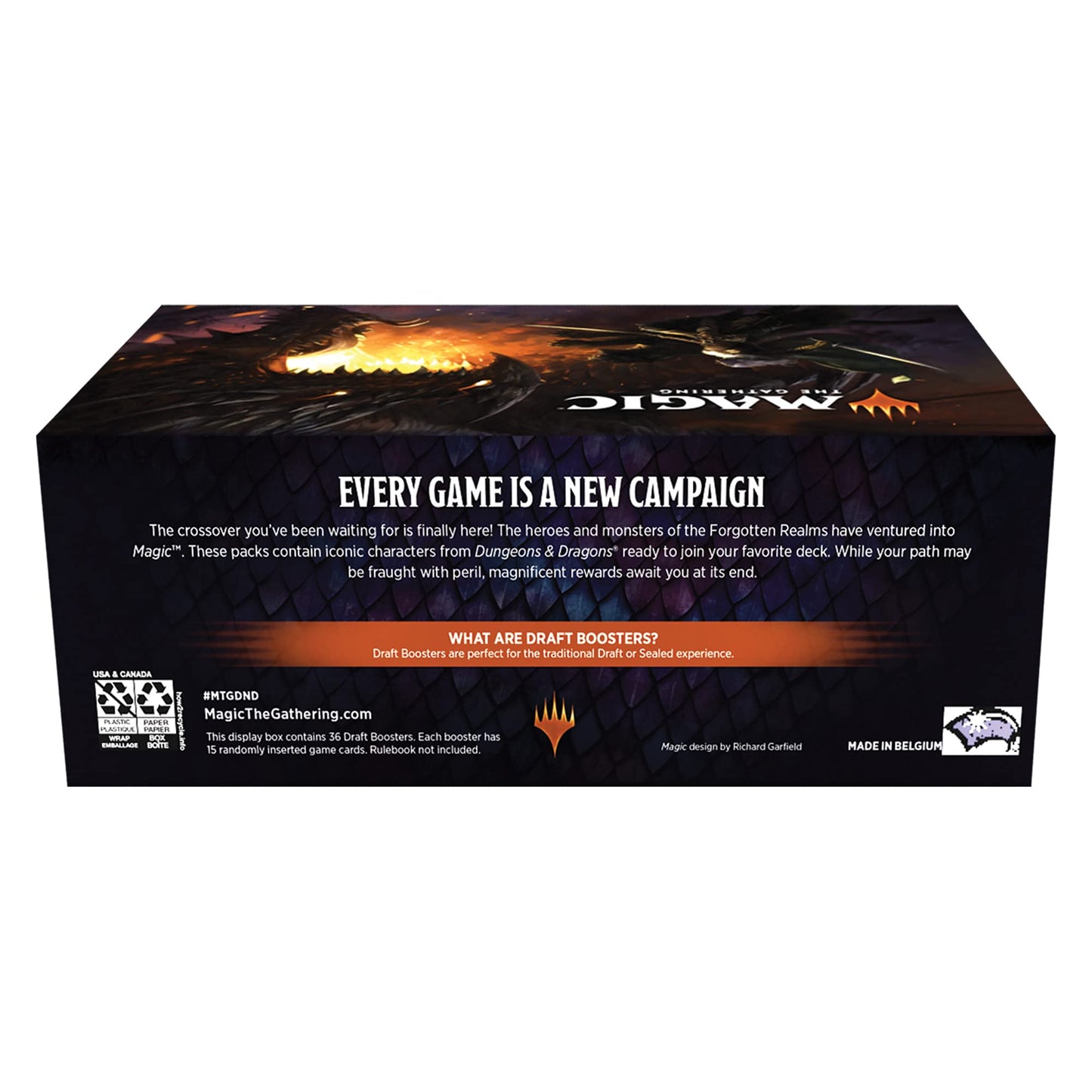 Magic: The Gathering Adventures in the Forgotten Realms Draft Booster Box – 36 Packs, 540 Cards