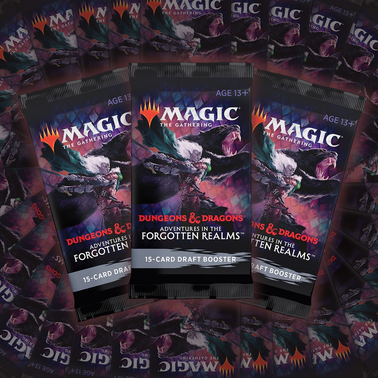 Magic: The Gathering Adventures in the Forgotten Realms Draft Booster Box – 36 Packs, 540 Cards