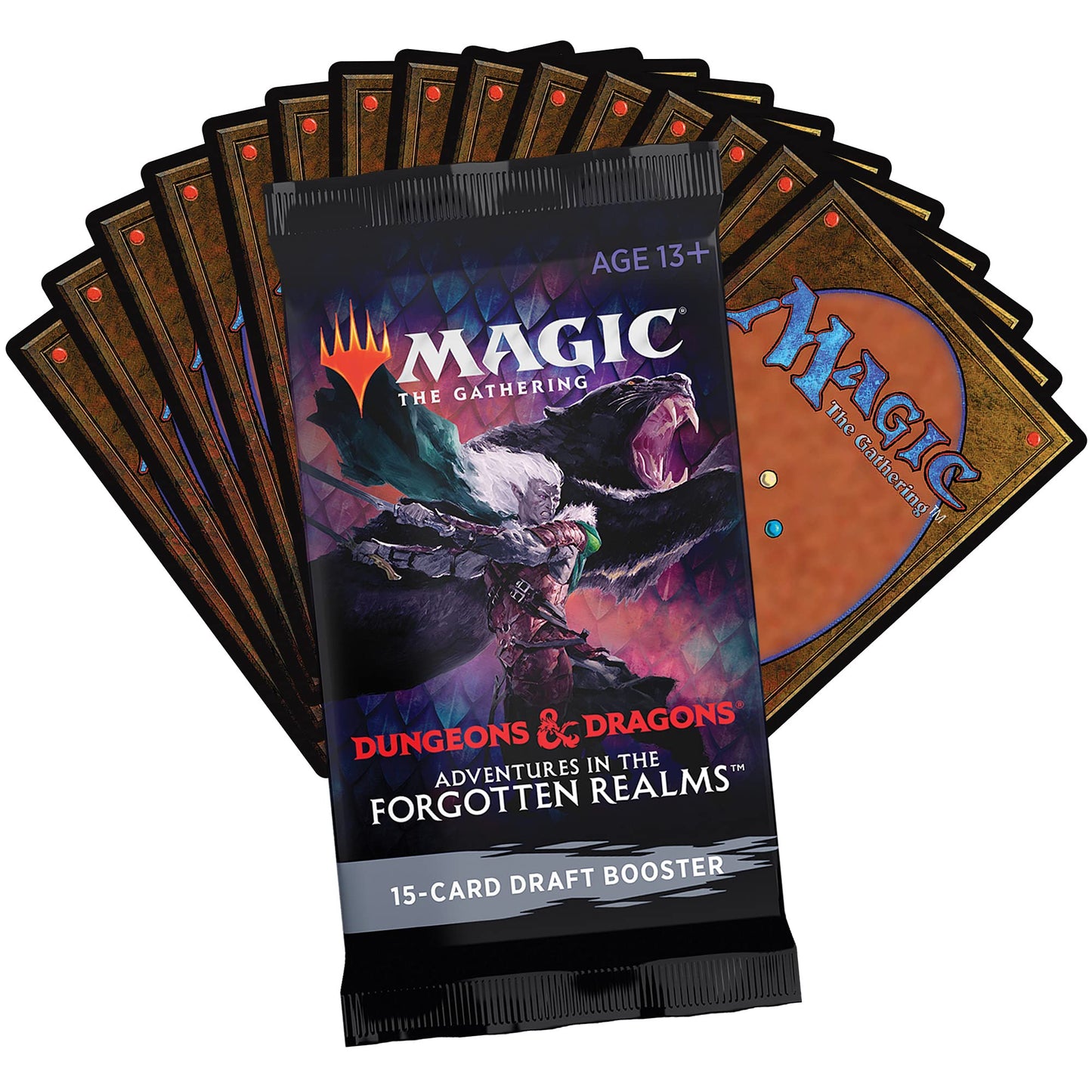 Magic: The Gathering Adventures in the Forgotten Realms Draft Booster Box – 36 Packs, 540 Cards