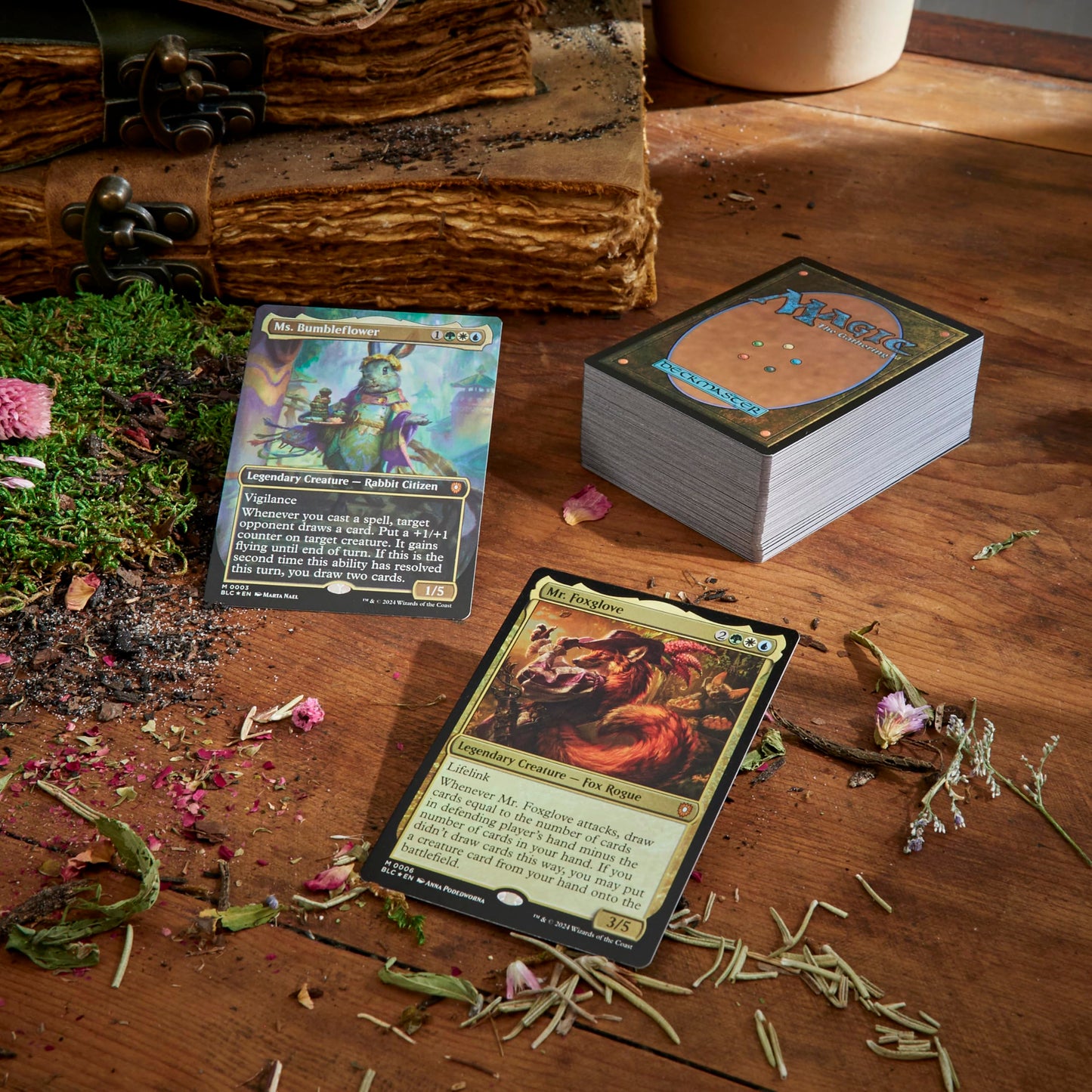 Magic: The Gathering Bloomburrow Peace Offering Commander Deck — 100-Card Ready-to-Play Set + Booster Sample