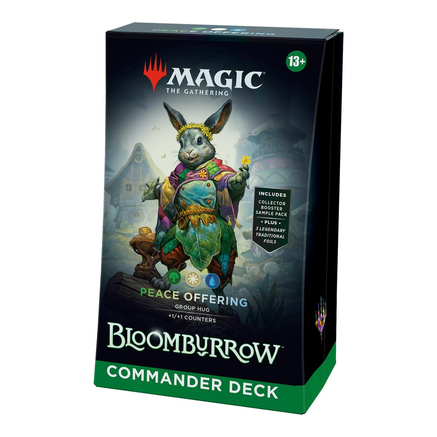 Magic: The Gathering Bloomburrow Peace Offering Commander Deck — 100-Card Ready-to-Play Set + Booster Sample