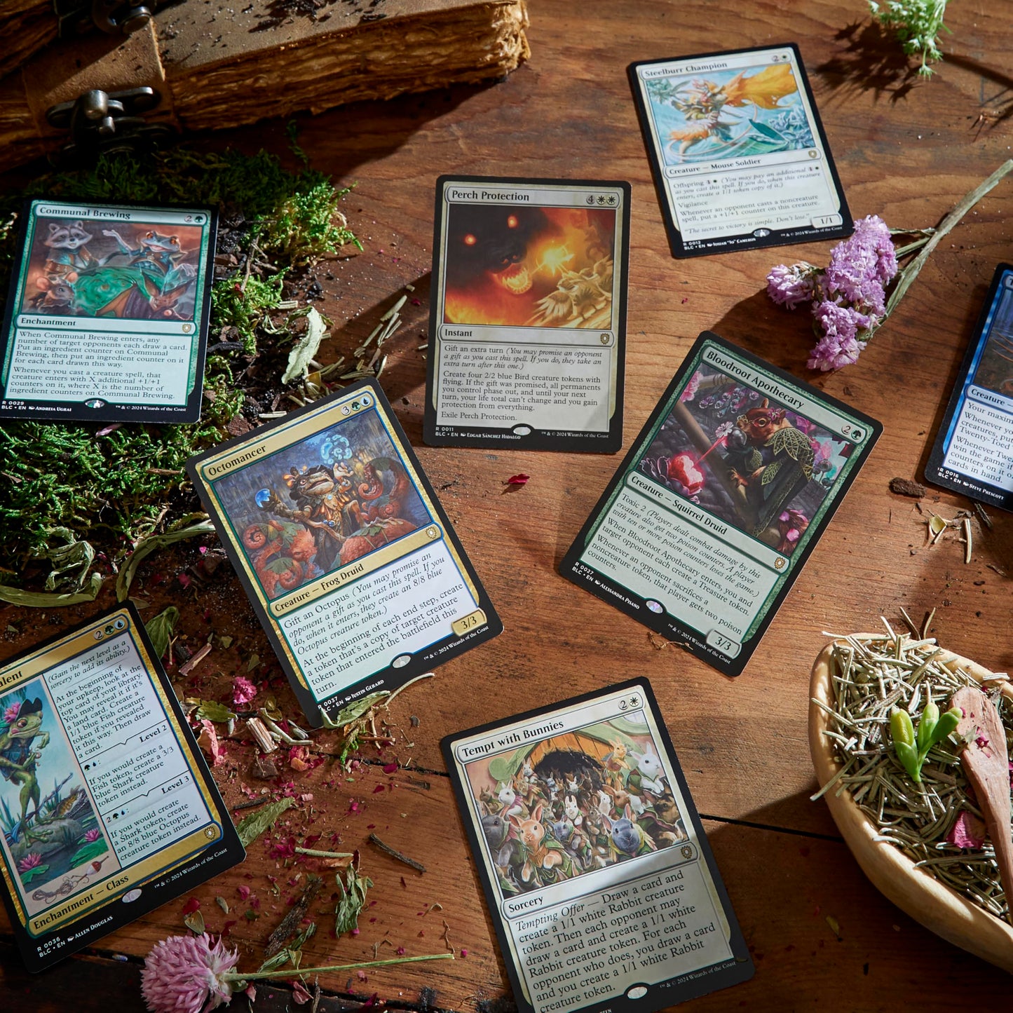 Magic: The Gathering Bloomburrow Peace Offering Commander Deck — 100-Card Ready-to-Play Set + Booster Sample