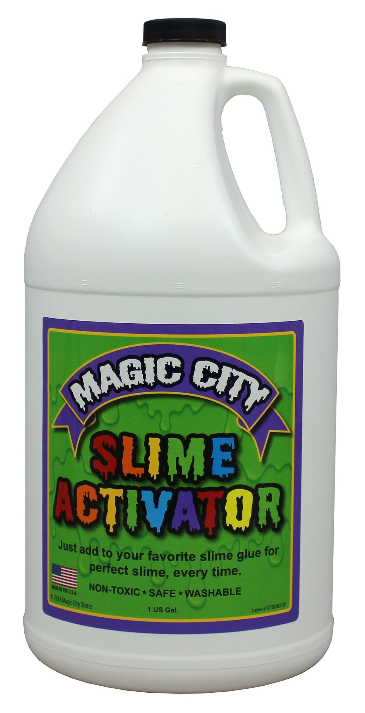 Magic City Slime Activator – Non-Toxic, Made in USA, Just Add to Glue for Great Slime (1 Gallon)