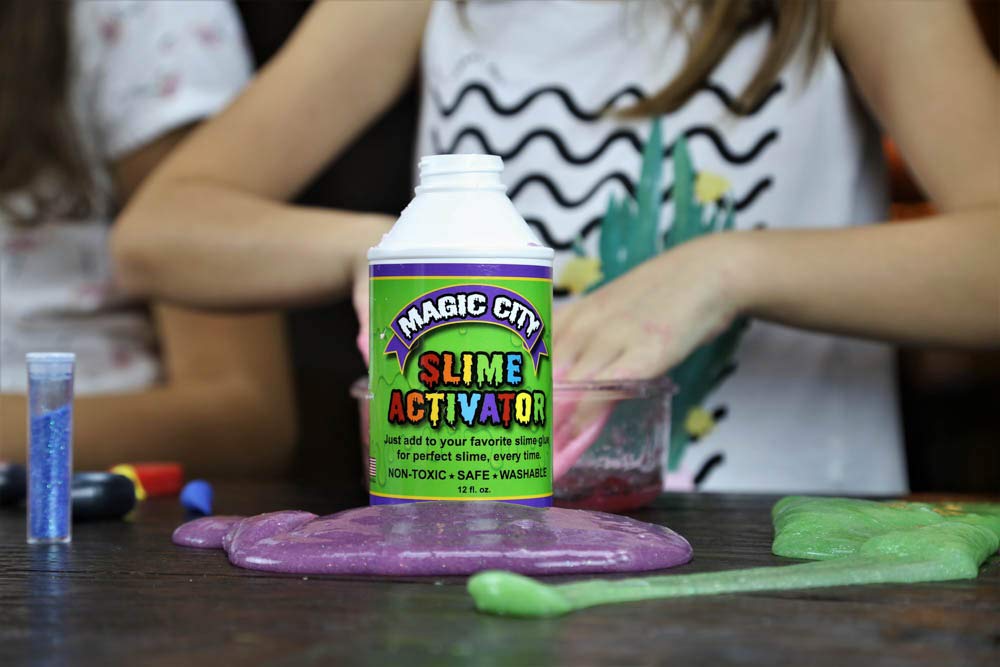 Magic City Slime Activator – Non-Toxic, Made in USA, Just Add to Glue for Great Slime (1 Gallon)