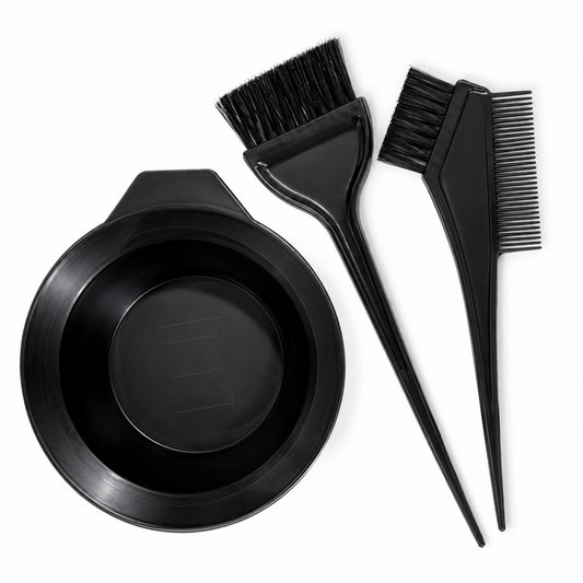 Magic Collection Mixing Bowl + 2 Colouring Brush Set Precise Colour Application 3 Pieces