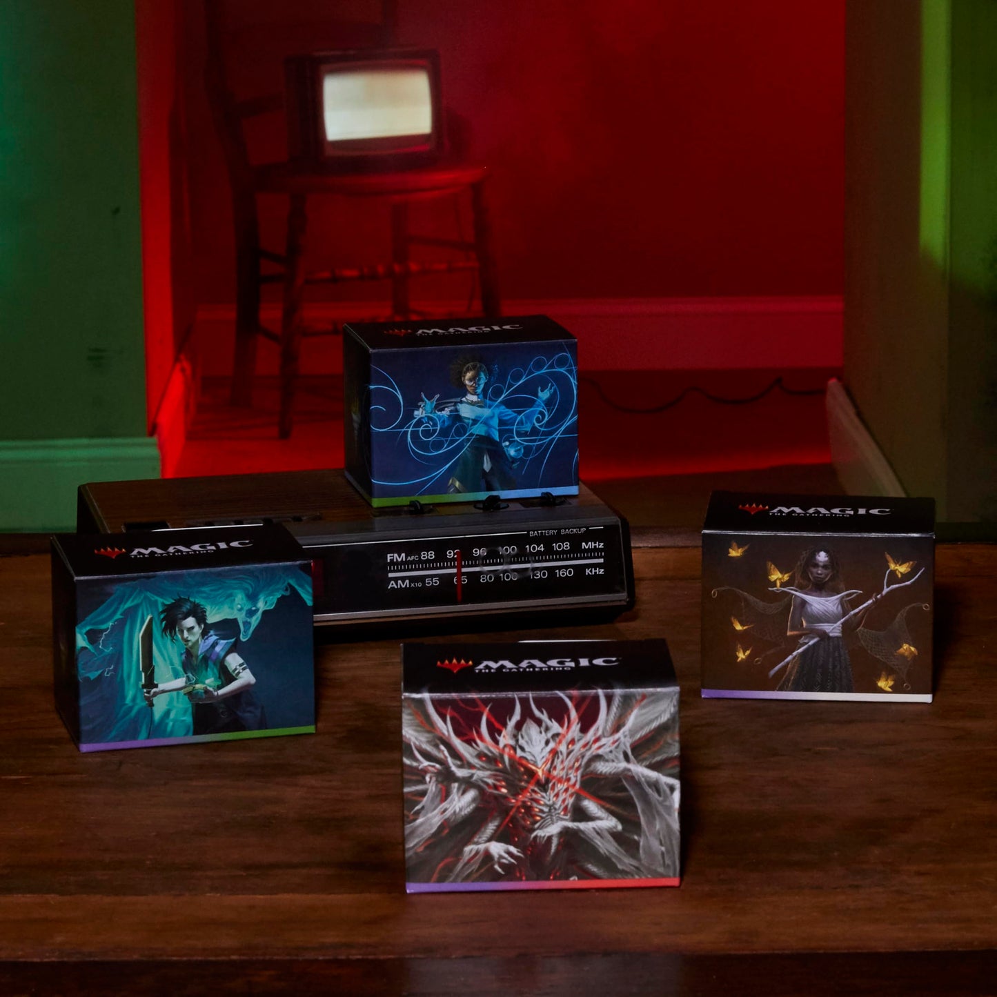 Magic: The Gathering Duskmourn: House of Horror Commander Deck Bundle – Includes All 4 Decks