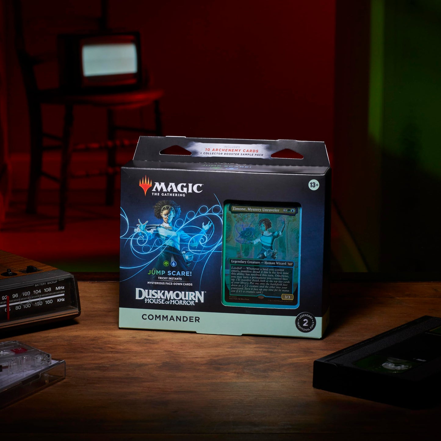 Magic: The Gathering Duskmourn: House of Horror Jump Scare! Commander Deck — Green-Blue