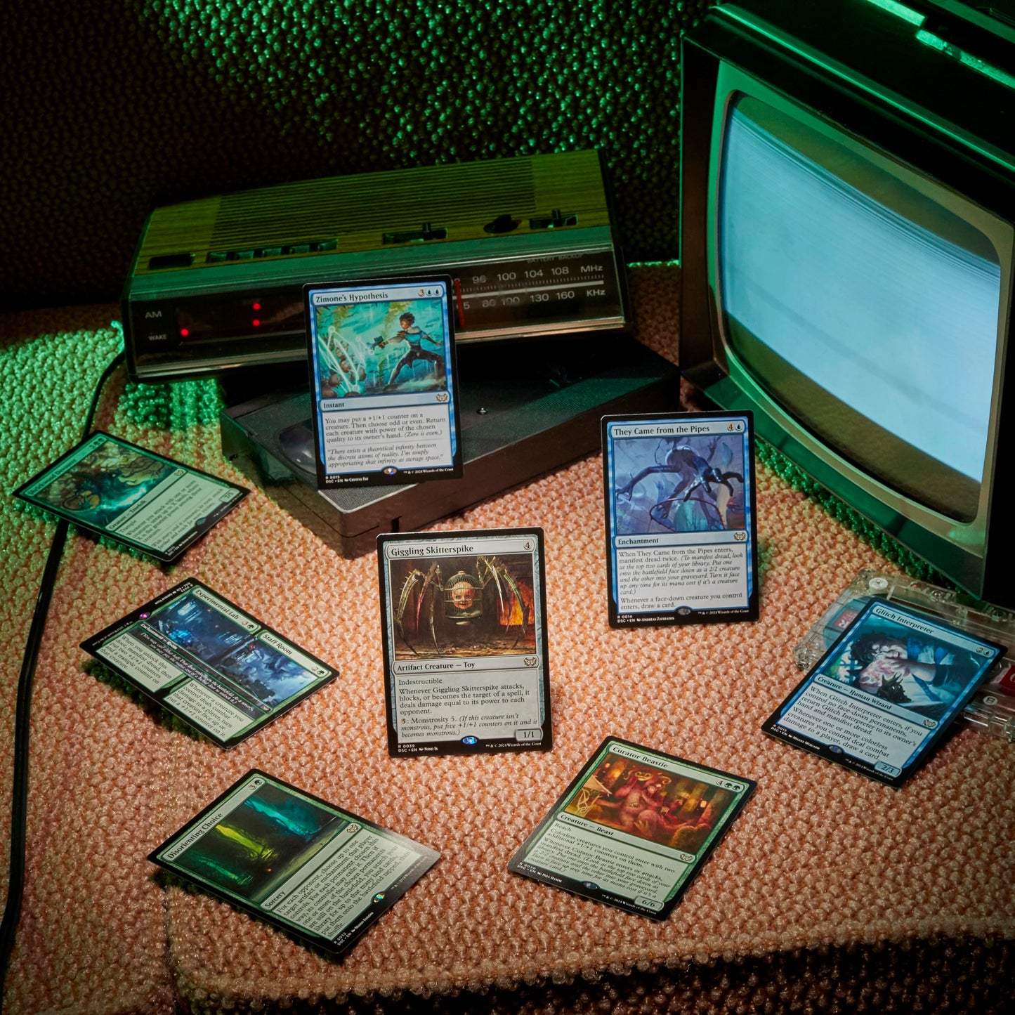 Magic: The Gathering Duskmourn: House of Horror Jump Scare! Commander Deck — Green-Blue