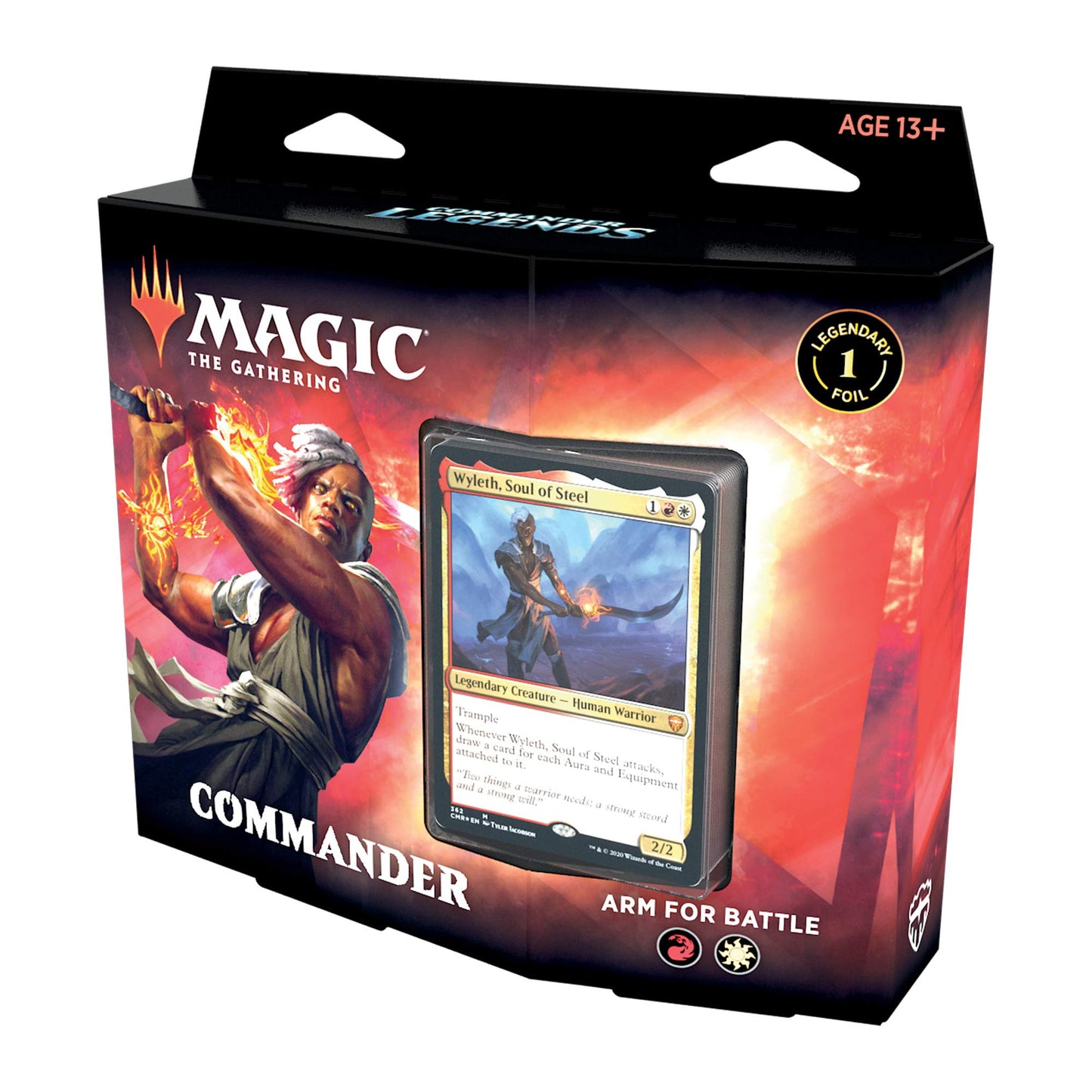 Magic: The Gathering Commander Legends – Arm for Battle | 100-Card Ready-to-Play Deck (Red-White)