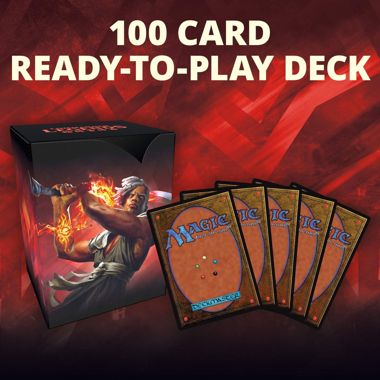 Magic: The Gathering Commander Legends – Arm for Battle | 100-Card Ready-to-Play Deck (Red-White)