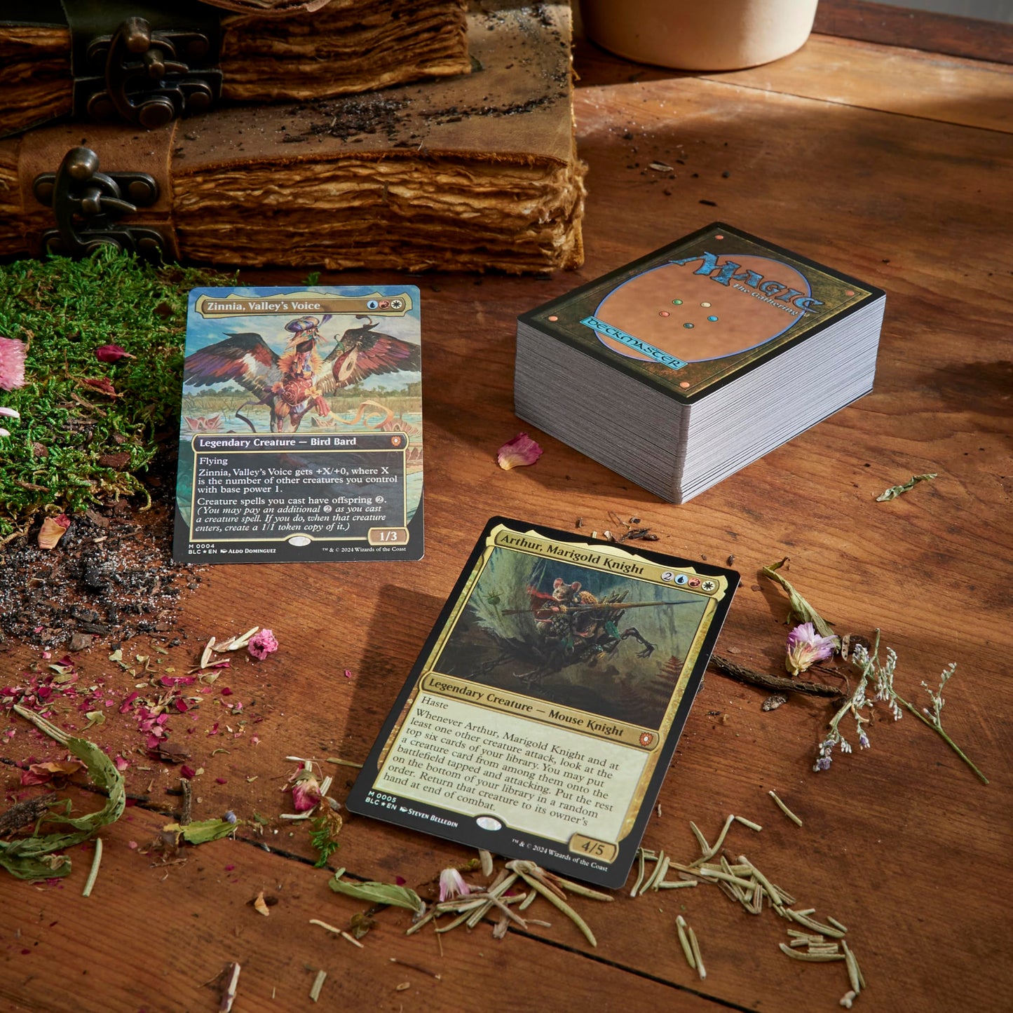 Magic: The Gathering Bloomburrow Family Matters Commander Deck – 100-Card Set + Booster Sample Pack & Accessories