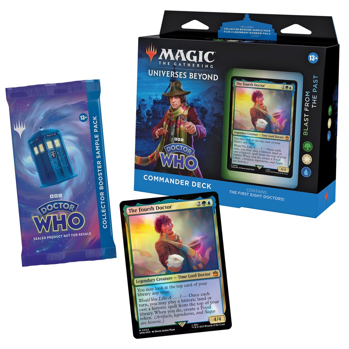 Magic: The Gathering Doctor Who Commander Deck – Blast from the Past (100-Card Set + Booster Sample Pack)