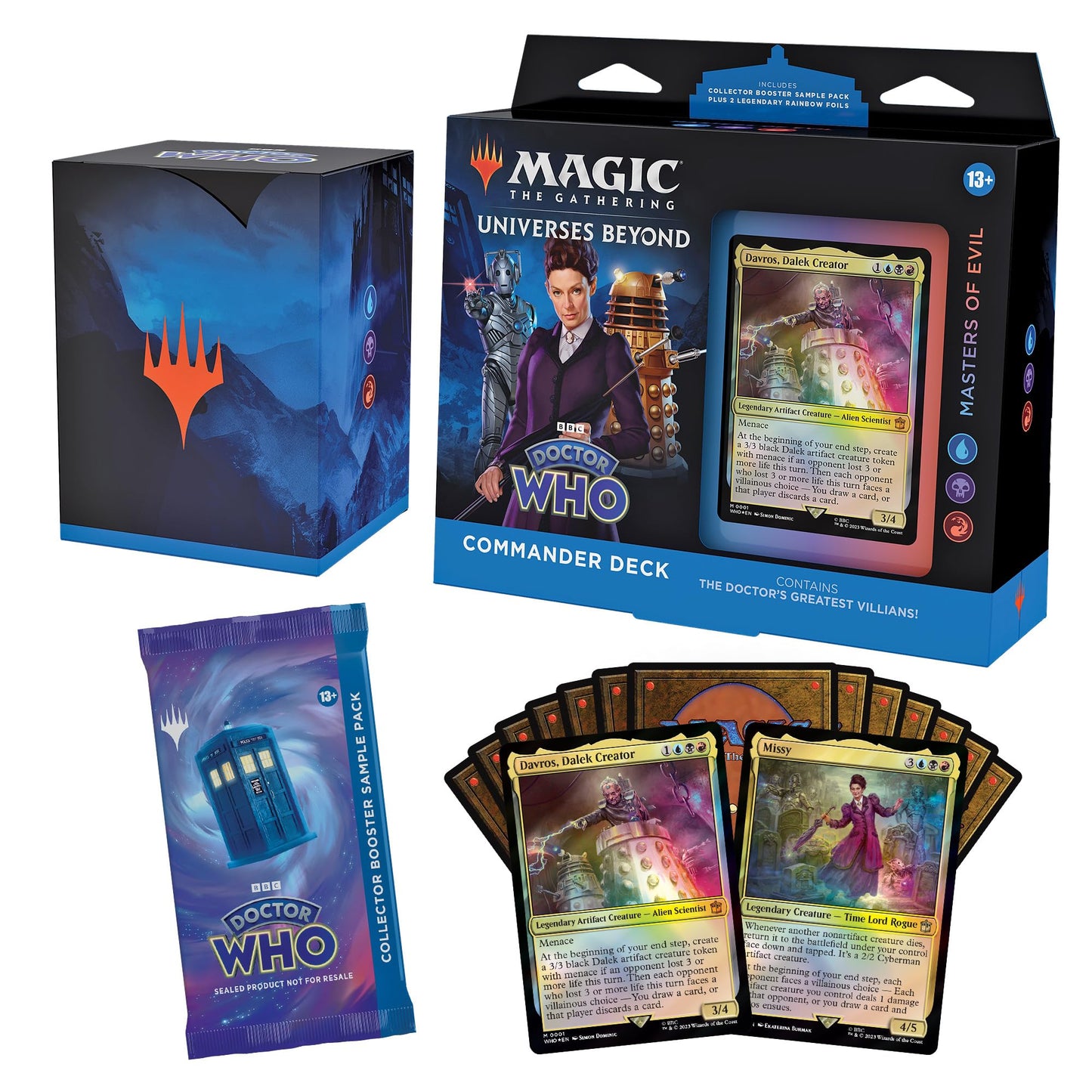 Magic: The Gathering Doctor Who Commander Deck Bundle – 4 Decks Included