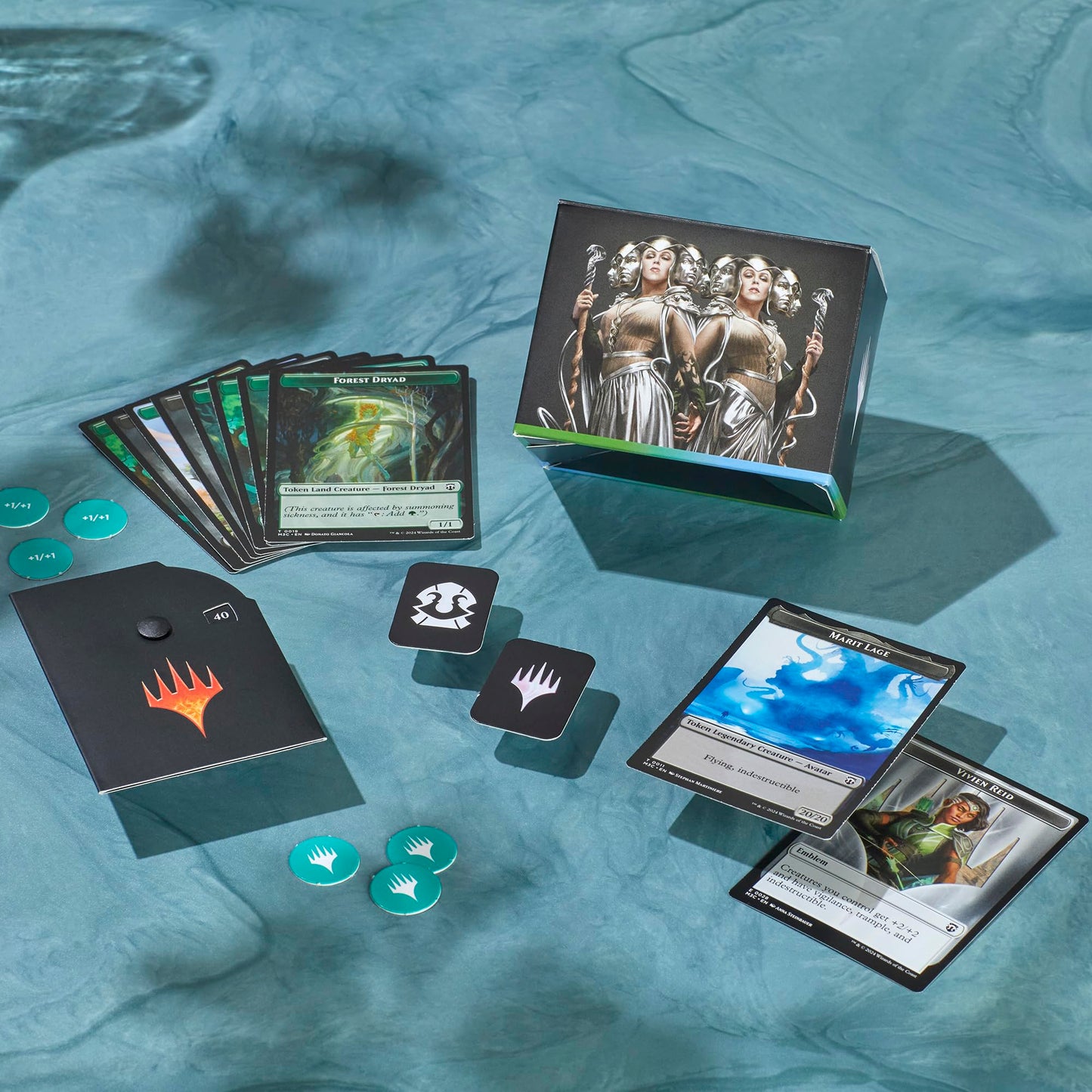 Magic: The Gathering Modern Horizons 3 Tricky Terrain Commander Deck — 100-Card Green-Blue Ready-to-Play