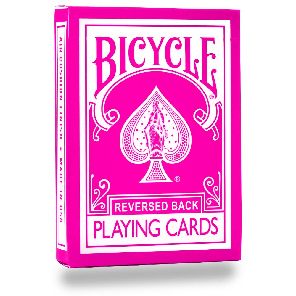 Magic Makers Pink Bicycle Playing Cards Deck | Premium US Playing Co. Stock, Double Back & Double Face