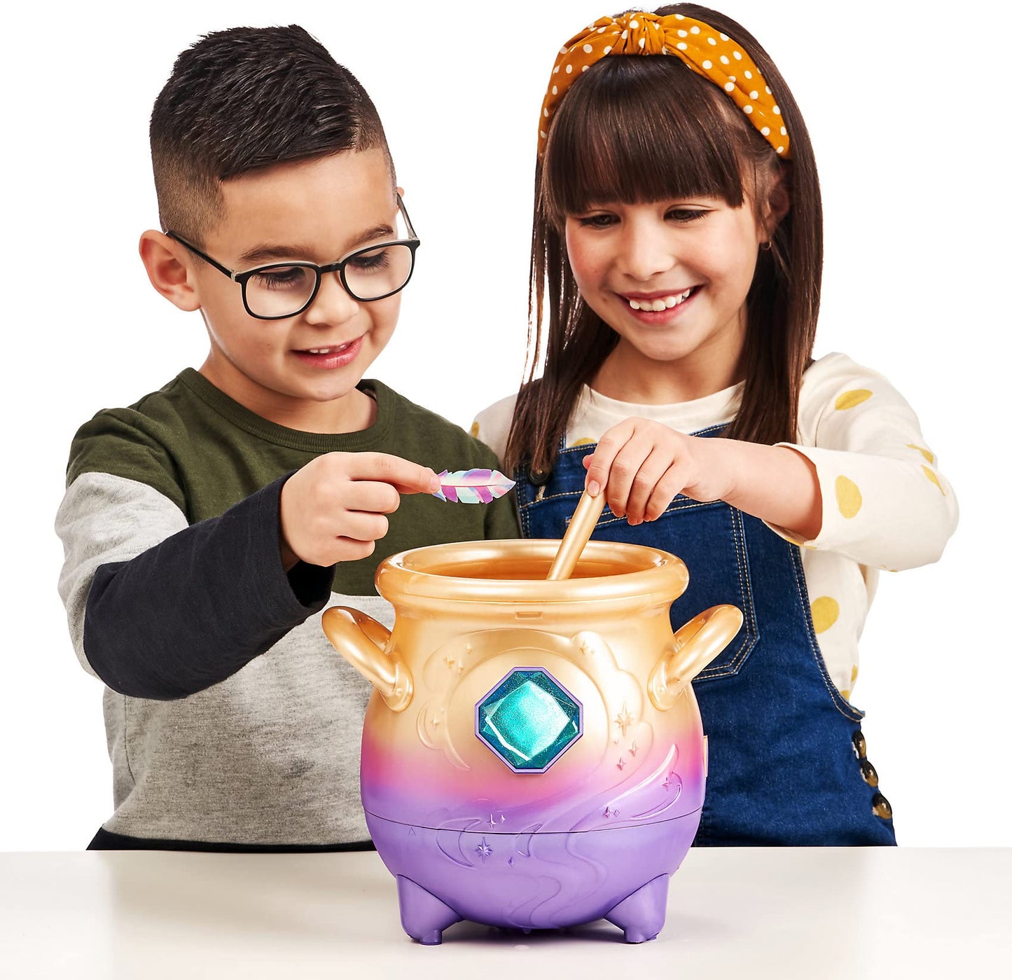 Magic Mixies Cream Tea Misting Cauldron — Interactive 8-Inch Blue Plush & 50+ Sounds