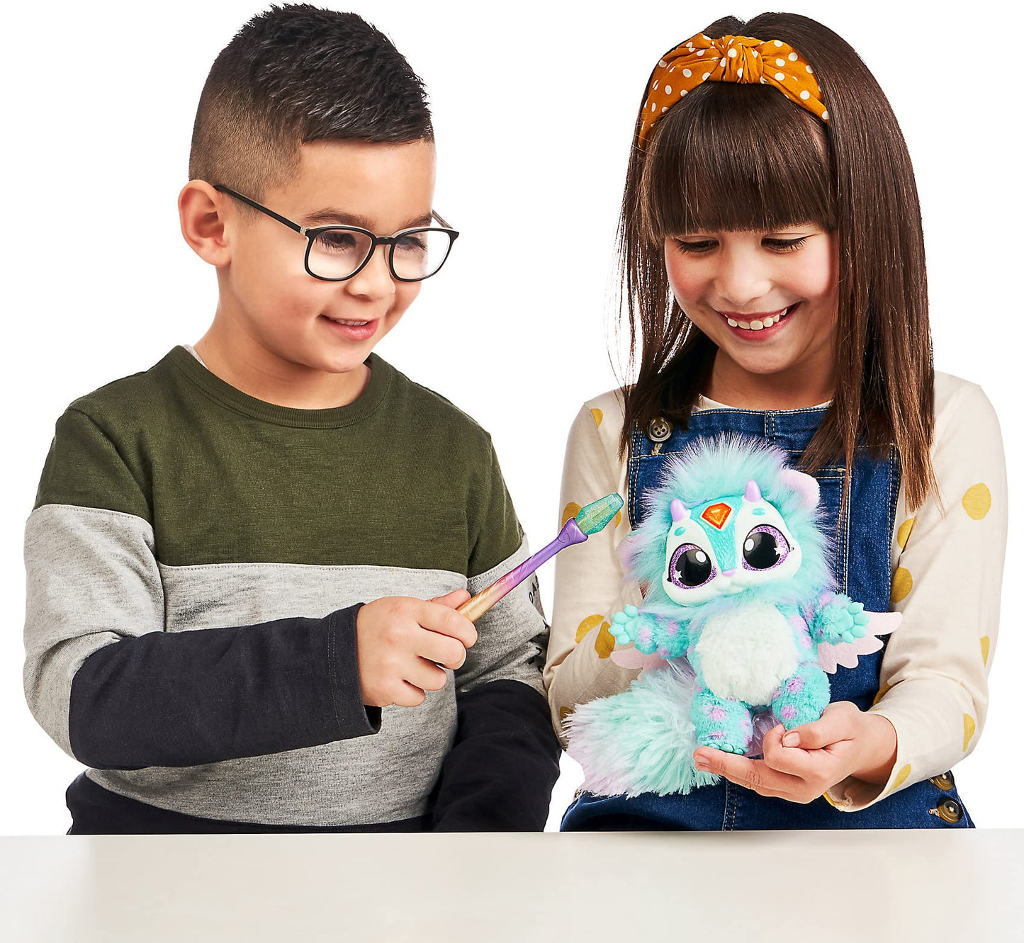 Magic Mixies Cream Tea Misting Cauldron — Interactive 8-Inch Blue Plush & 50+ Sounds