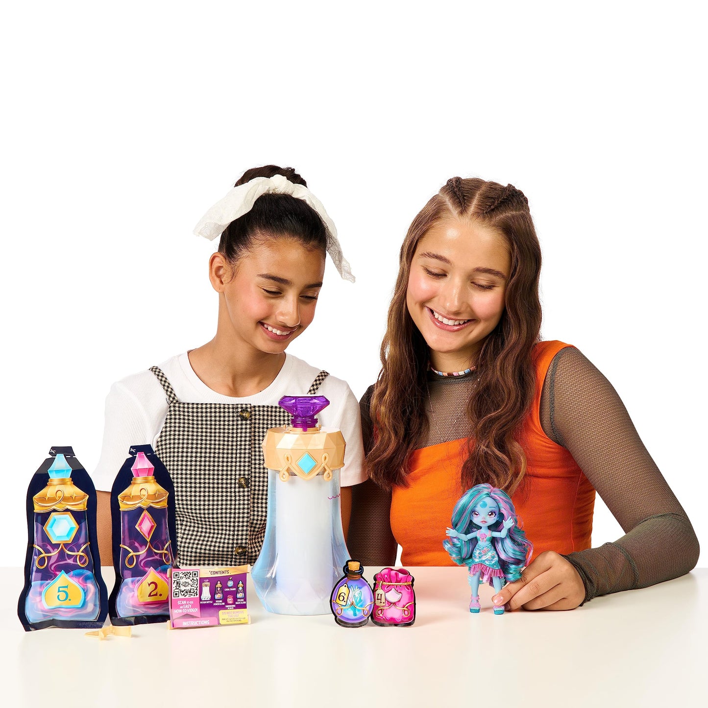 Magic Mixies Pixlings Marena Mermaid Pixling – Create Potion to Reveal a 6.5-Inch Doll
