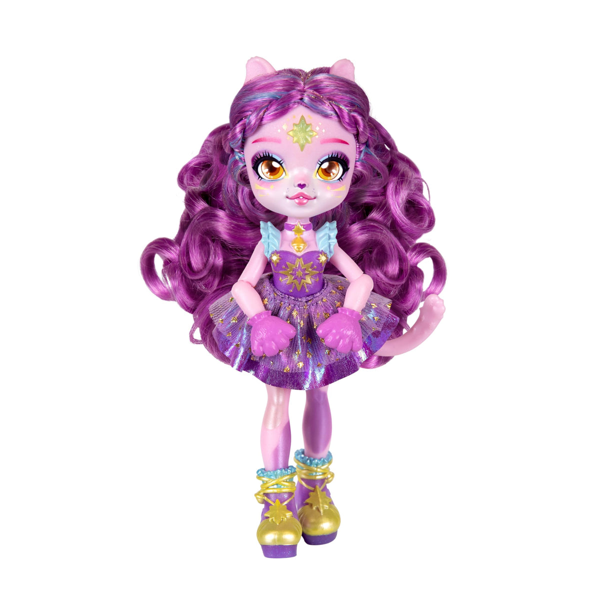 Magic Mixies Pixlings Shimmerverse: Create & Reveal Catlyn the Cat Doll – 6.5 Inches