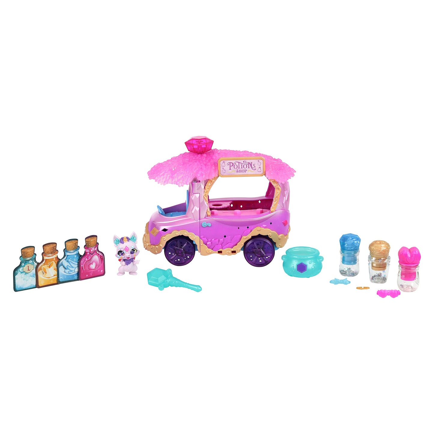 Magic Mixies Magic Potions Truck Playset | Transforms Into Potion Shop & 3 Spells