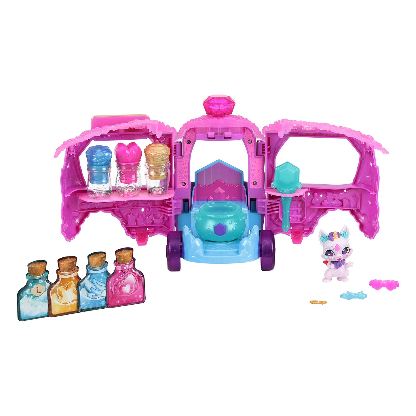 Magic Mixies Magic Potions Truck Playset | Transforms Into Potion Shop & 3 Spells