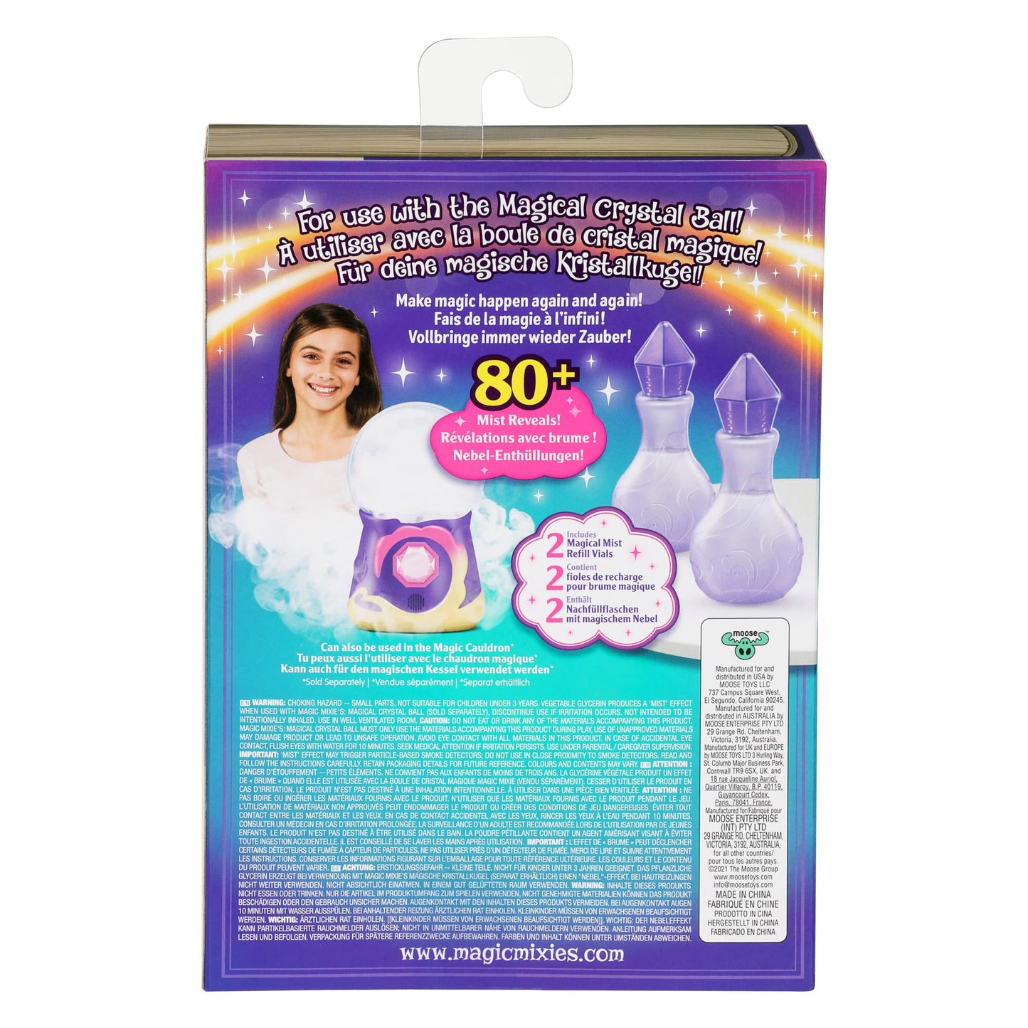 Magic Mixies Magical Mist Refill Pack – 2 Vials for Crystal Ball & Cauldron