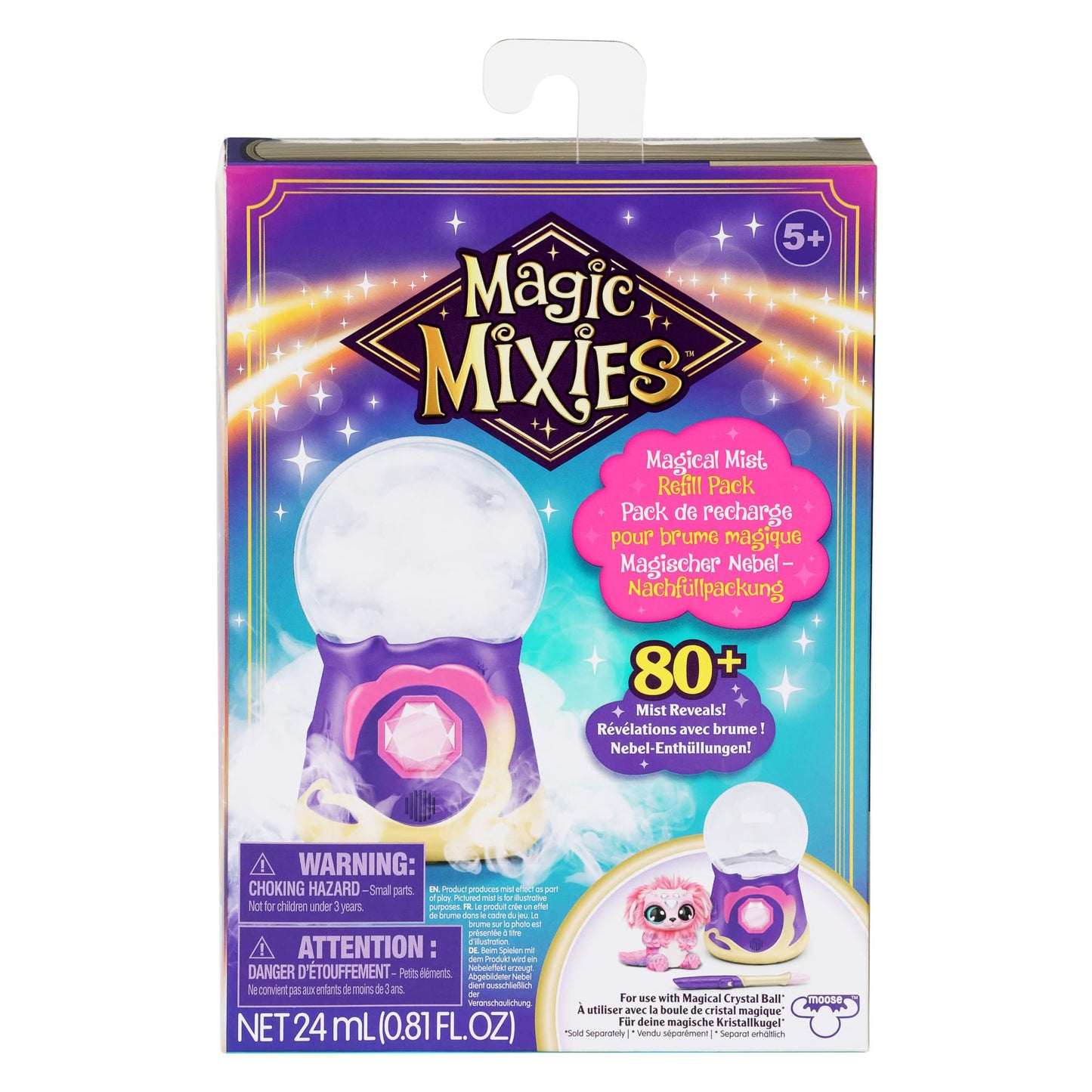 Magic Mixies Magical Mist Refill Pack – 2 Vials for Crystal Ball & Cauldron